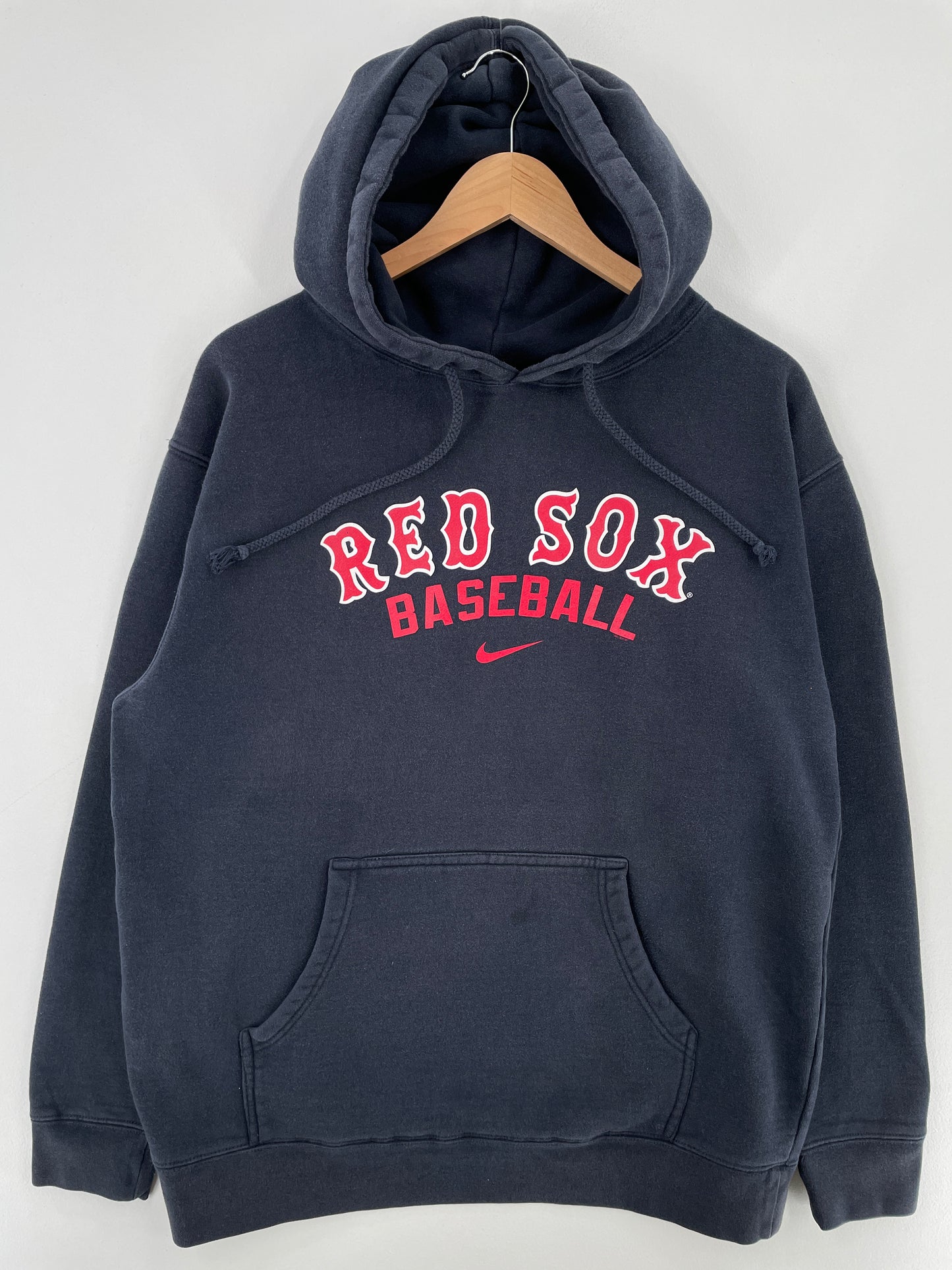 00' NIKE x BOSTON RED SOX Size L Vintage MLB Hoodie Sweat-Shirt / E3080S