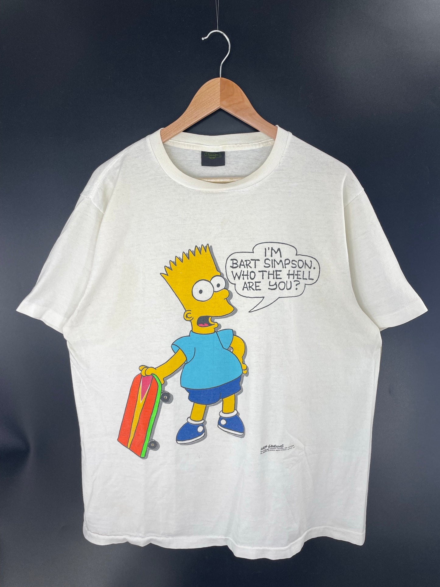 1989 BART SIMPSON Made in USA Size XL Vintage T-Shirt / E83