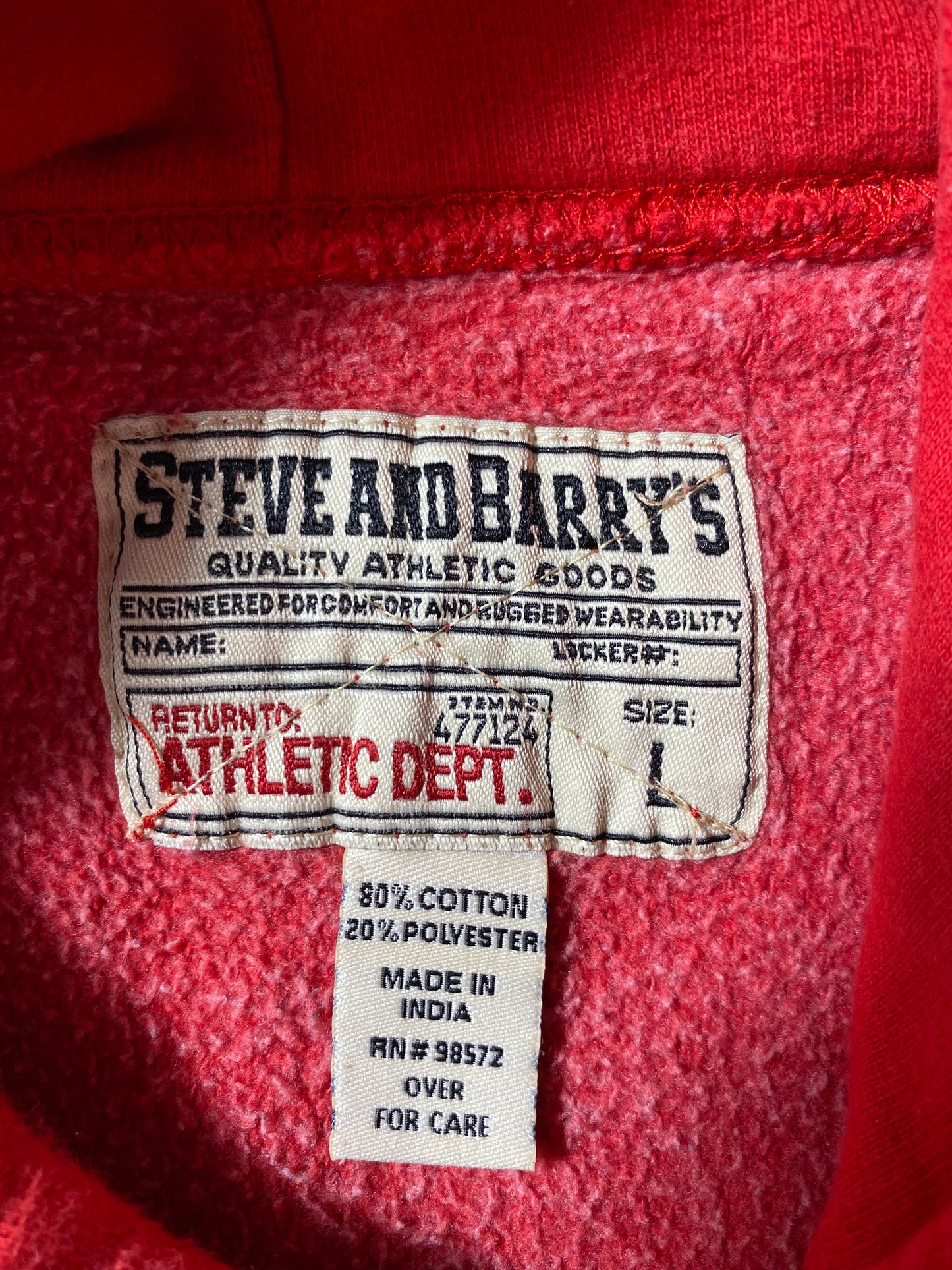 Vintage OHIO STATE Size L College Hoodie Sweat-Shirt / A5845