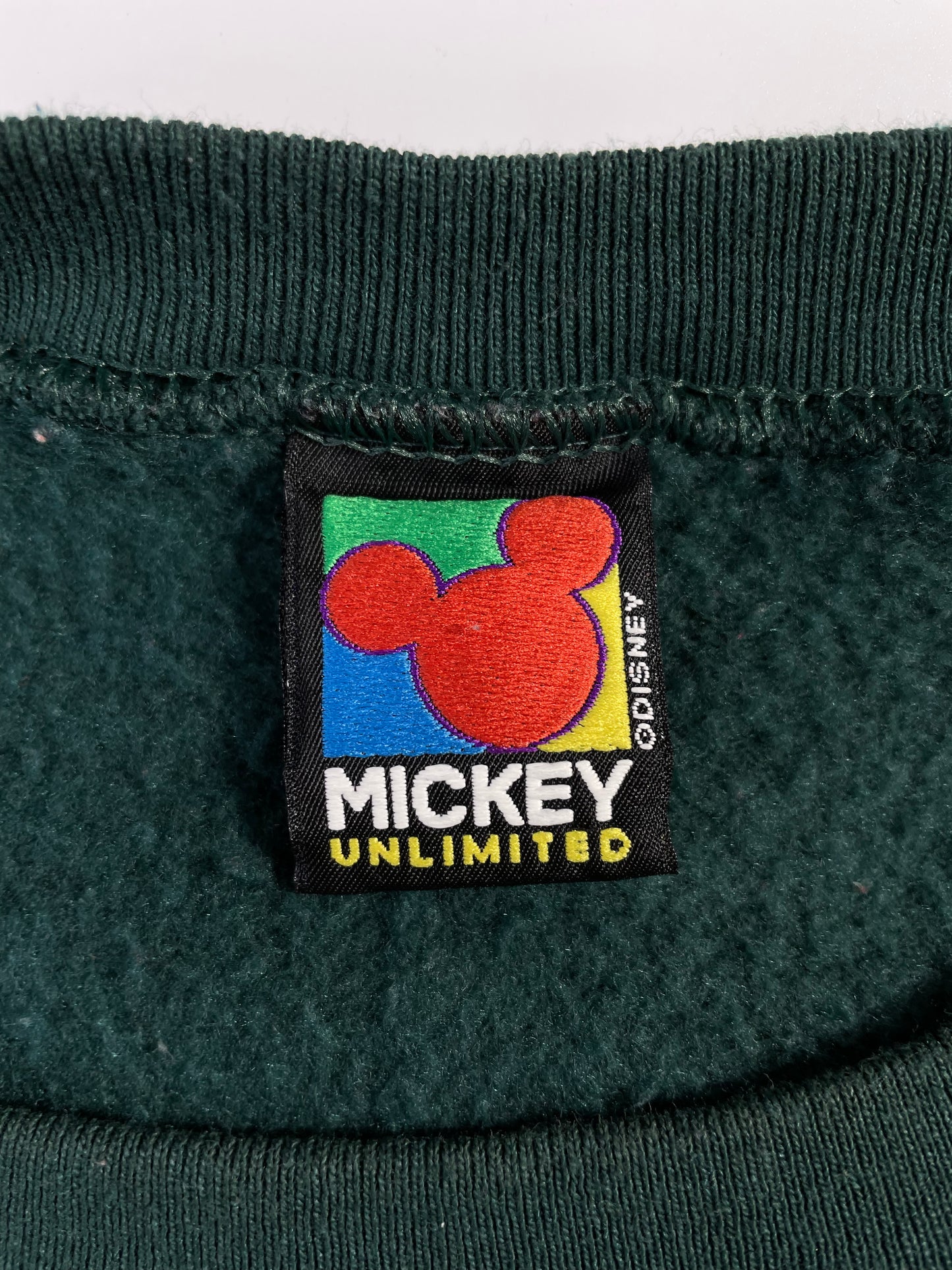 90’s DISNEY MICKEY Size No Tag (Approx.XL) Vintage Sweat-Shirt / A1240
