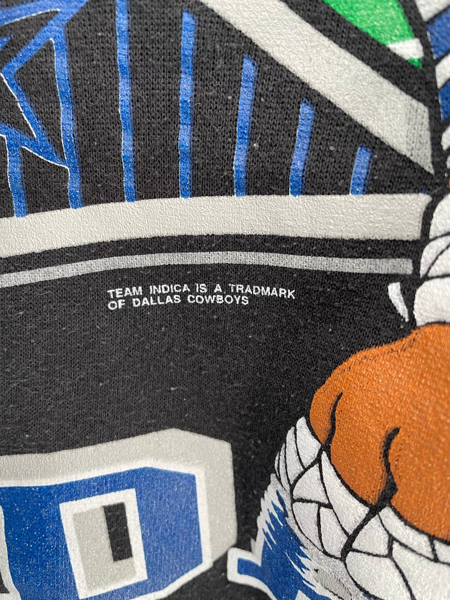 1992 DALLAS COWBOYS x TAZ Made in USA Size XL Vintage NFL Sweat-Shirts/ K8767