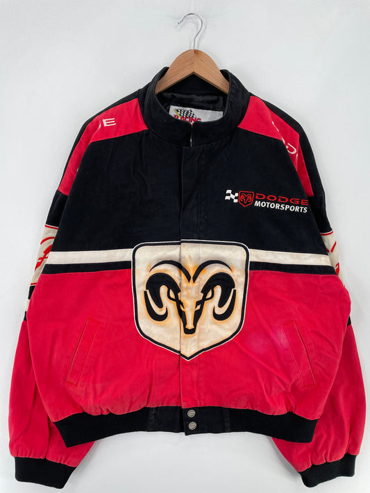.Vintage DODGE MOTORSPORTS Size XXL Racing Jacket / E3950J