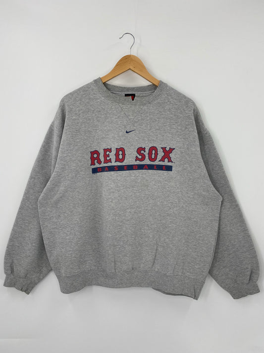 00’ NIKE BOSTON RED SOX Size XL Vintage MLB Sweat Shirts/ K4959