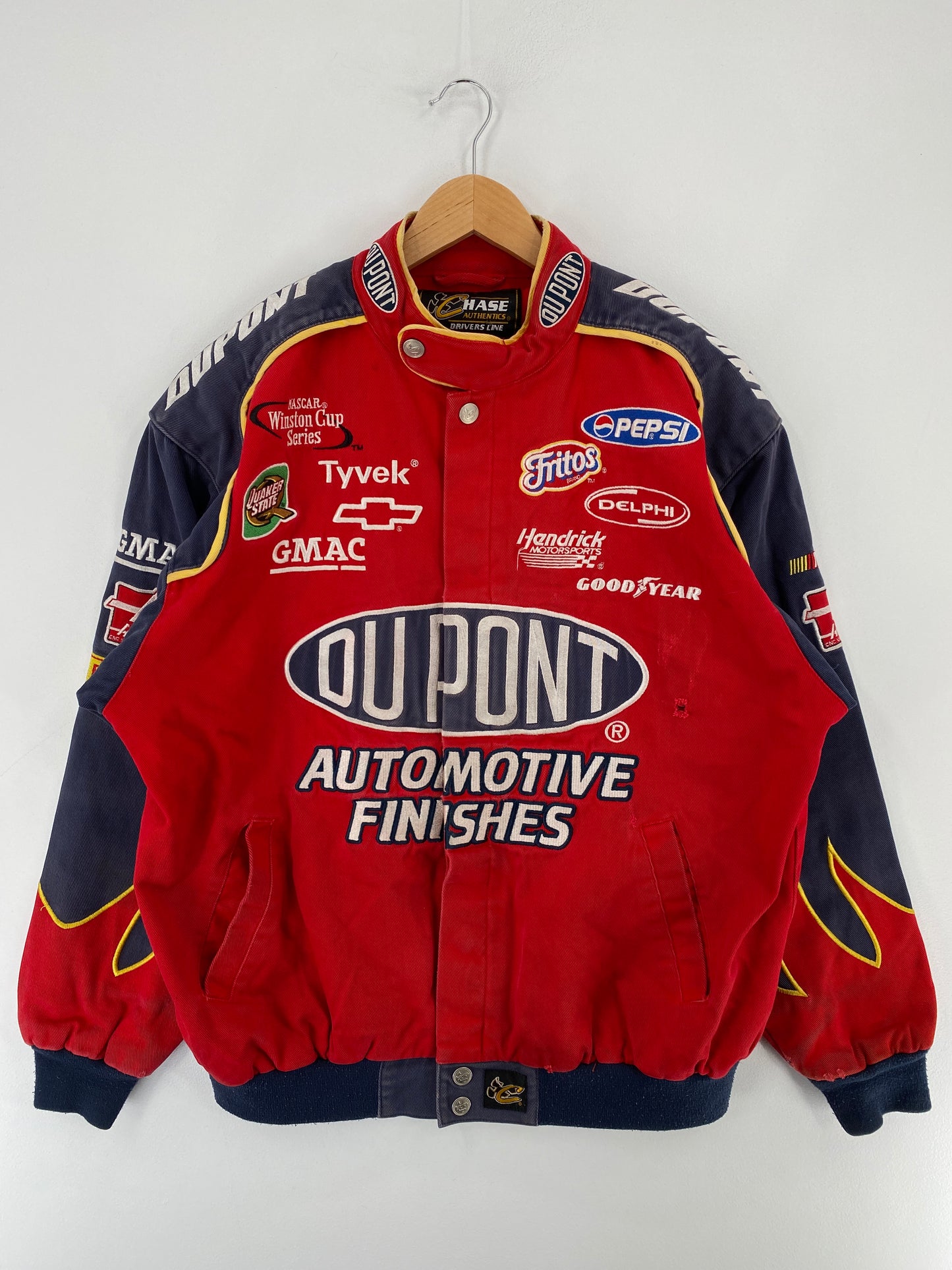 .Vintage NASCAR x DUPONT Size L Racing Jacket / E5391J
