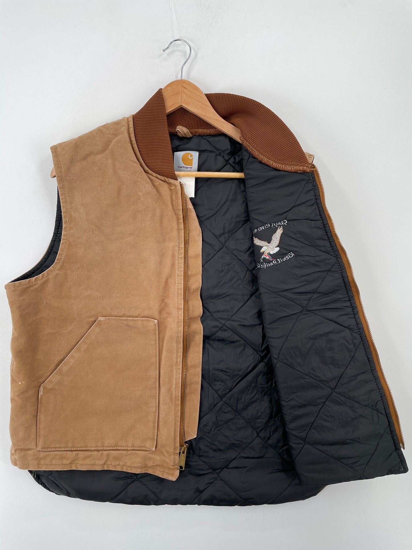 Vintage CARHARTT Size Approx.XL Duck Vest / A8054