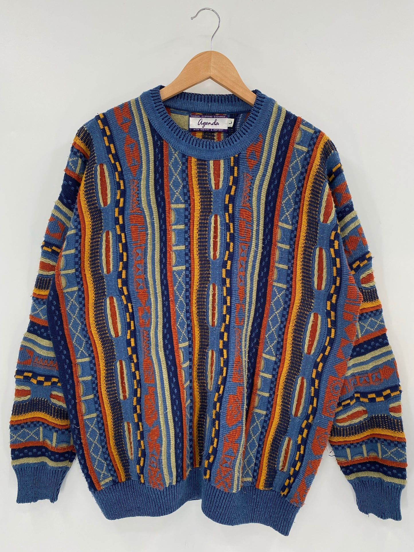Vintage 3D COOGI- Style Size L Knit Sweater / K6990