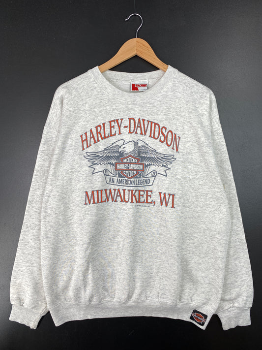 1991 HARLEY DAVIDSON Made in USA Size XL Vintage Sweat-Shirt / A7841