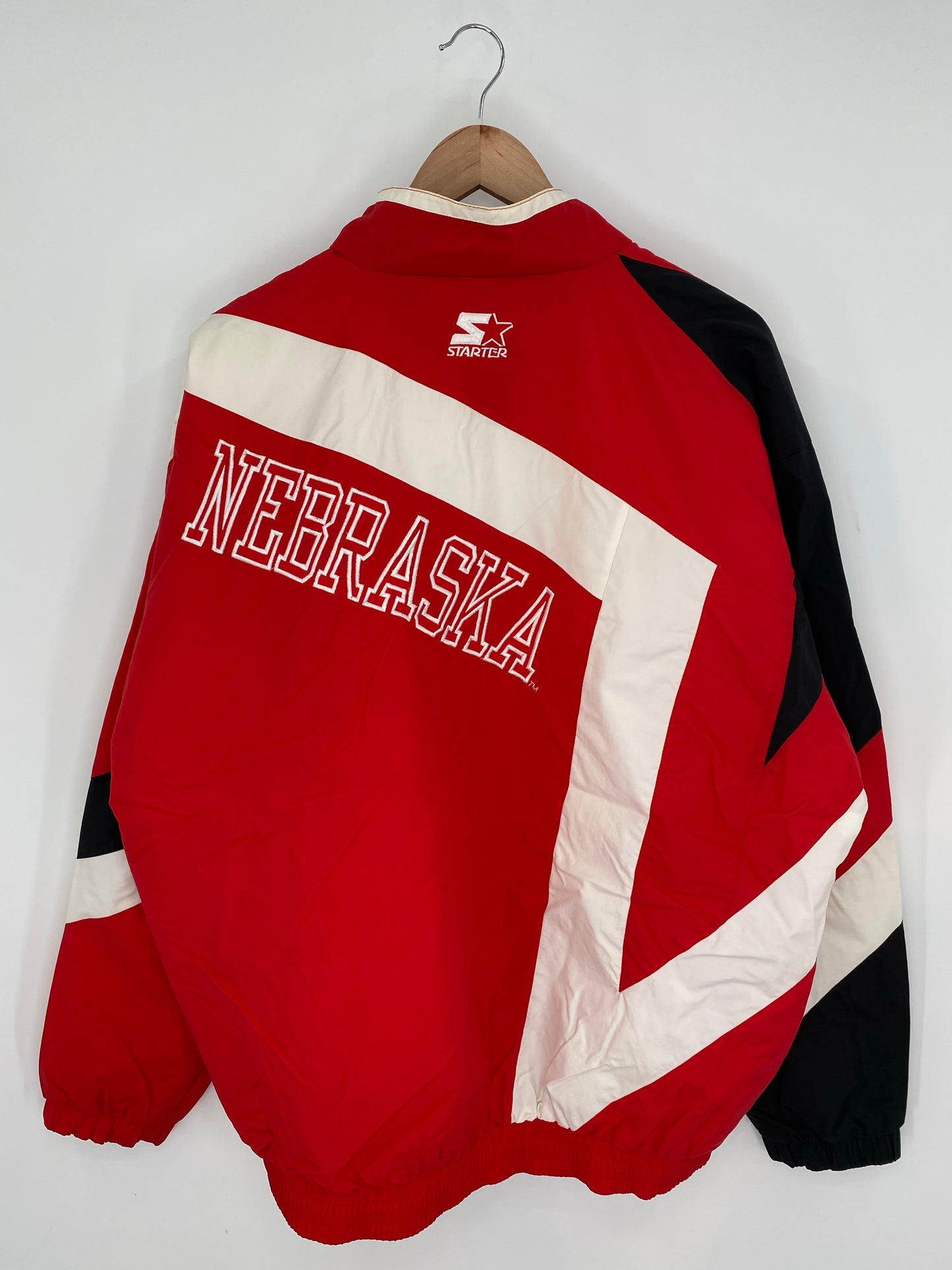 90’s STARTER x NEBRASKA HUSKERS Size XL Vintage College Nylon Jacket  / K9063