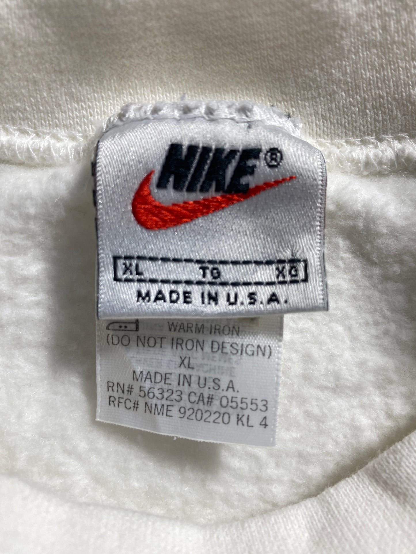 90’s NIKE AIR MADE IN USA Size XL Vintage Sweatshirt / K2048