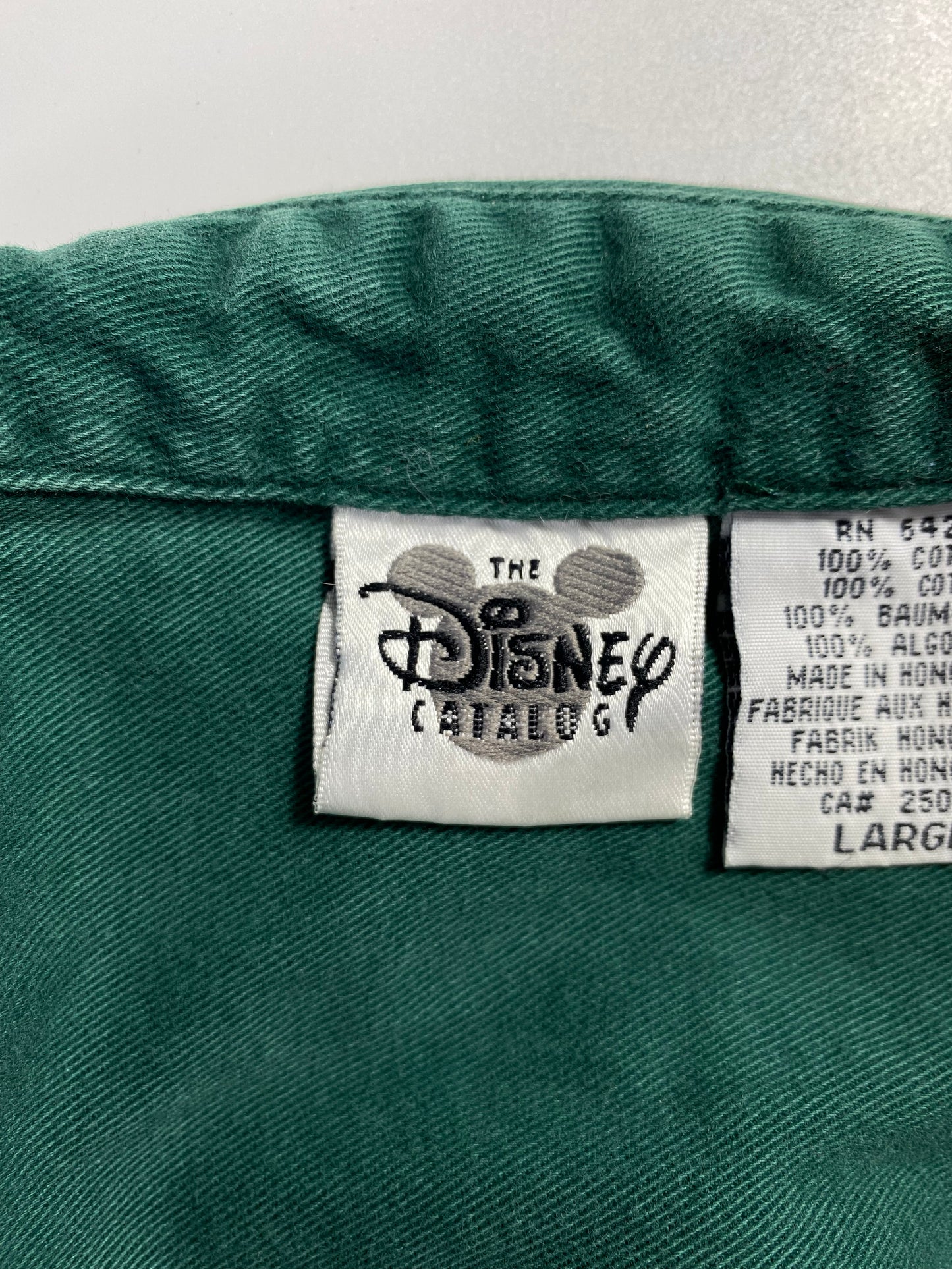00' DISNEY WINNIE THE POOH Size L Vintage Button-Down Shirt / A351