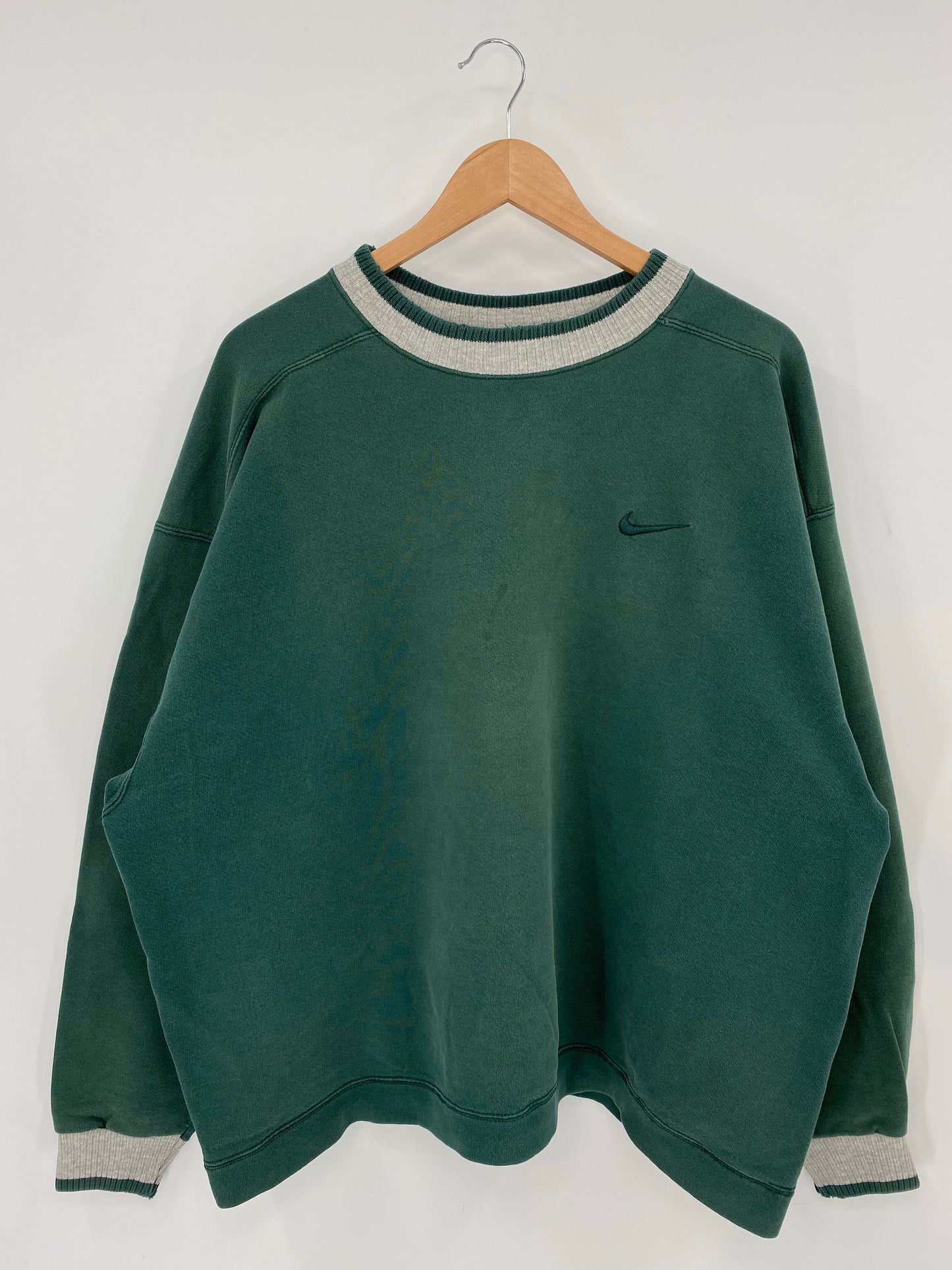 90’s NIKE MINI SWOOSH Size No tag (Approx.XL) Sweat-shirt / K7176