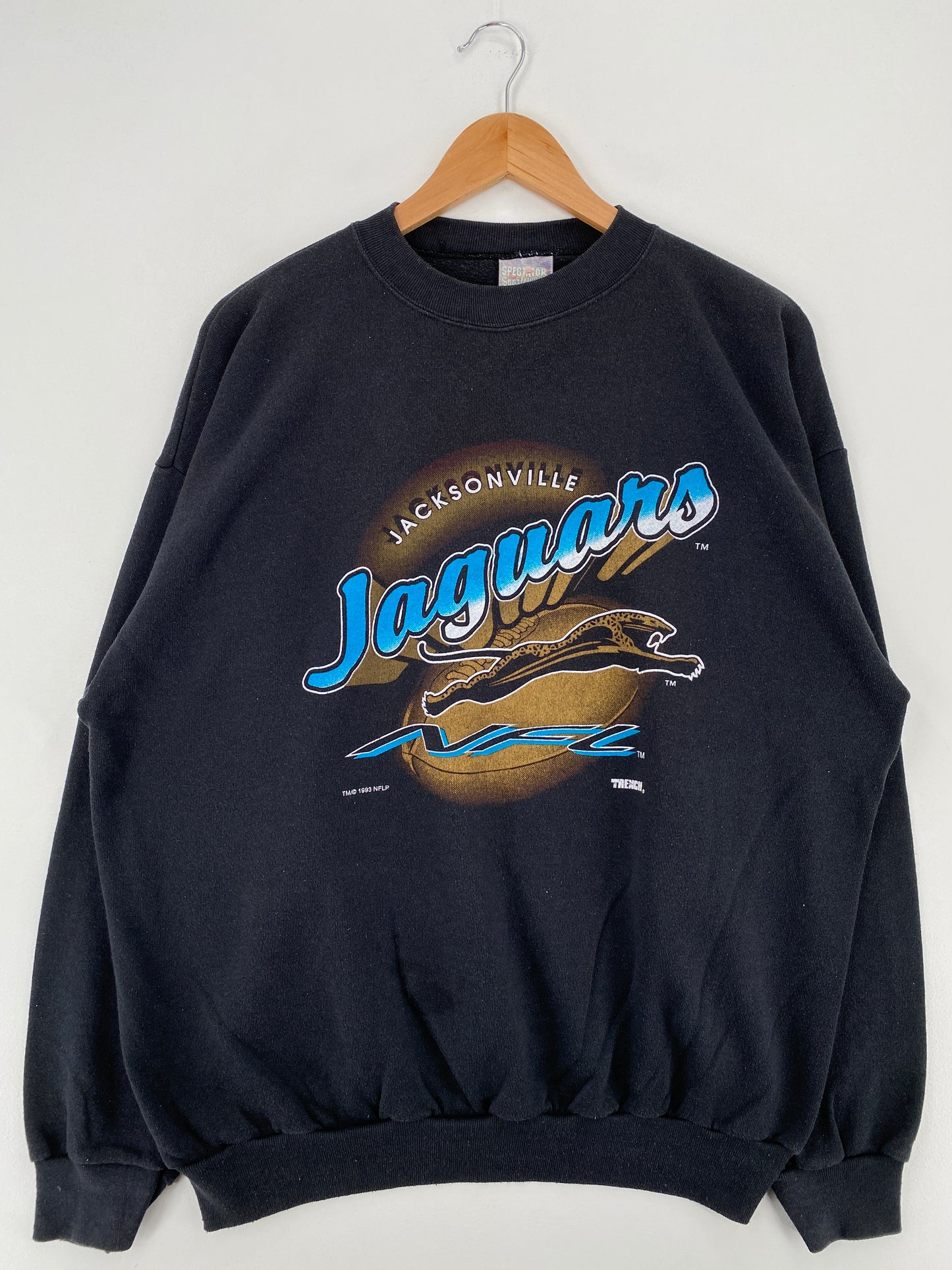 1993 JACKSONVILLE JAGUARS Made in USA Size XL Vintage NFL Sweat-Shirts / A3772