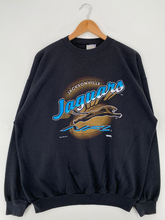 1993 JACKSONVILLE JAGUARS Made in USA Size XL Vintage NFL Sweat-Shirts / A3772