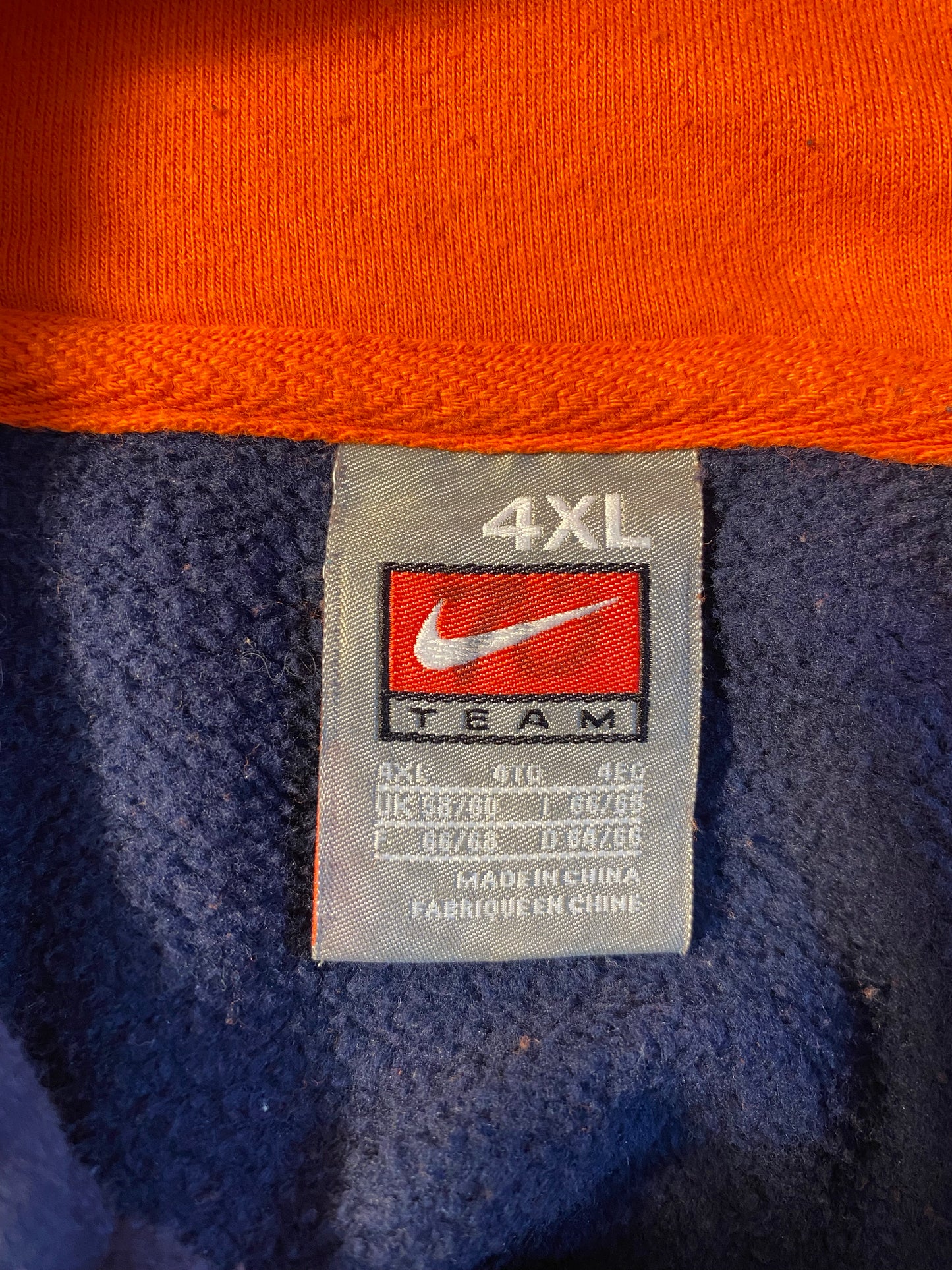 00' NIKE UNIVERSITY OF ILLINOIS Size XXXXL Vintage Hoodie Sweat-Shirt / K5746