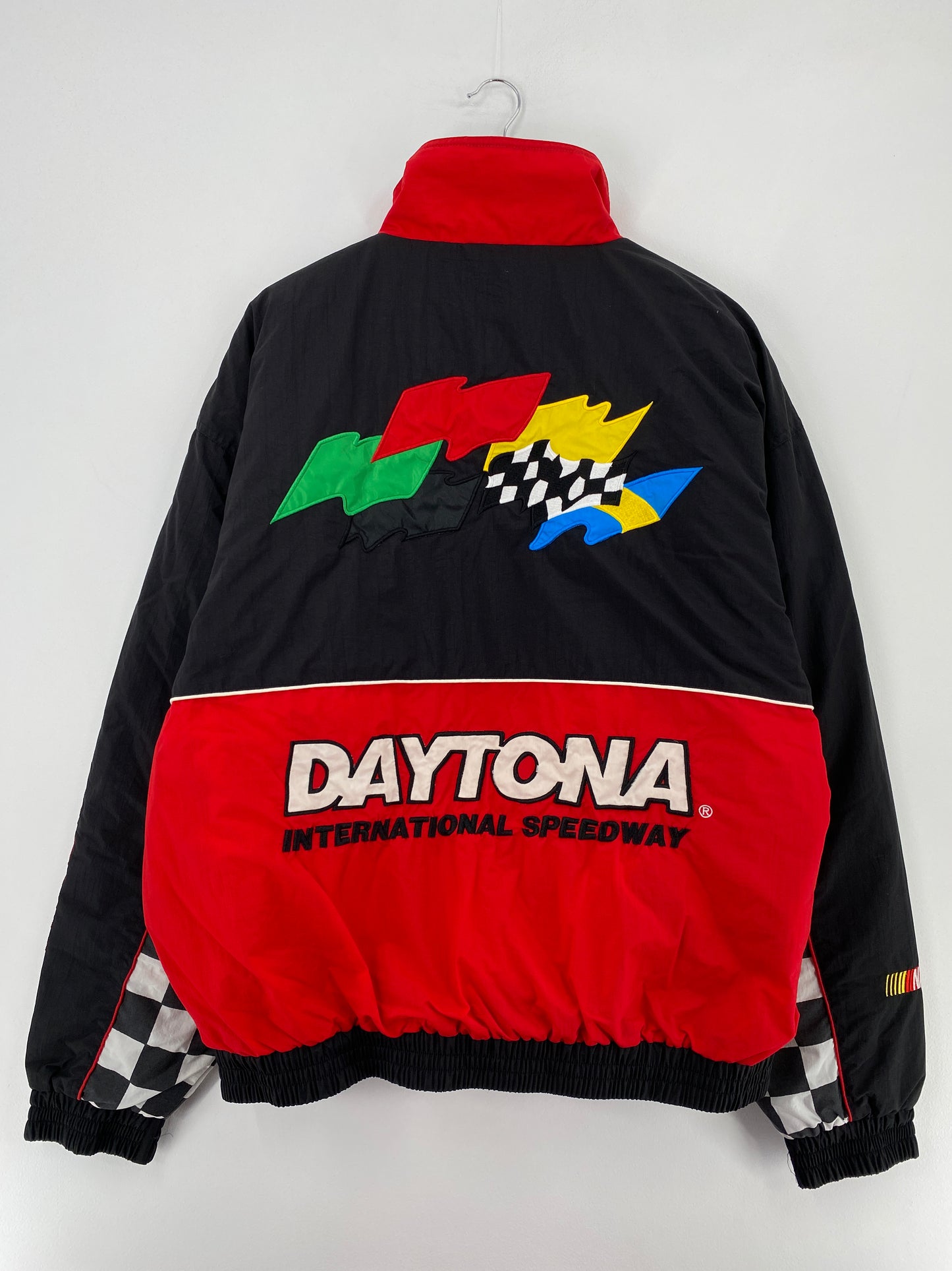 .Vintage DAYTONA Size XXL Padded Racing Nylon Jacket / E1914N