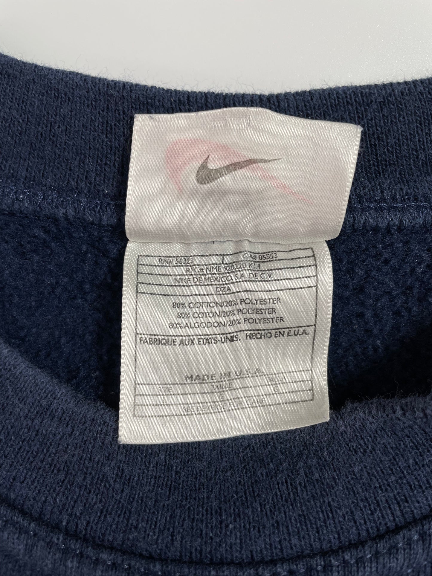 .90's NIKE MINI SWOOSH Made in USA Size L Vintage Sweat-shirt / E5674S