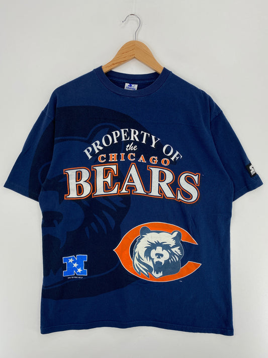 .1994 STARTER x CHICAGO BEARS Made in USA Size L Vintage MLB T-Shirt / E3455T