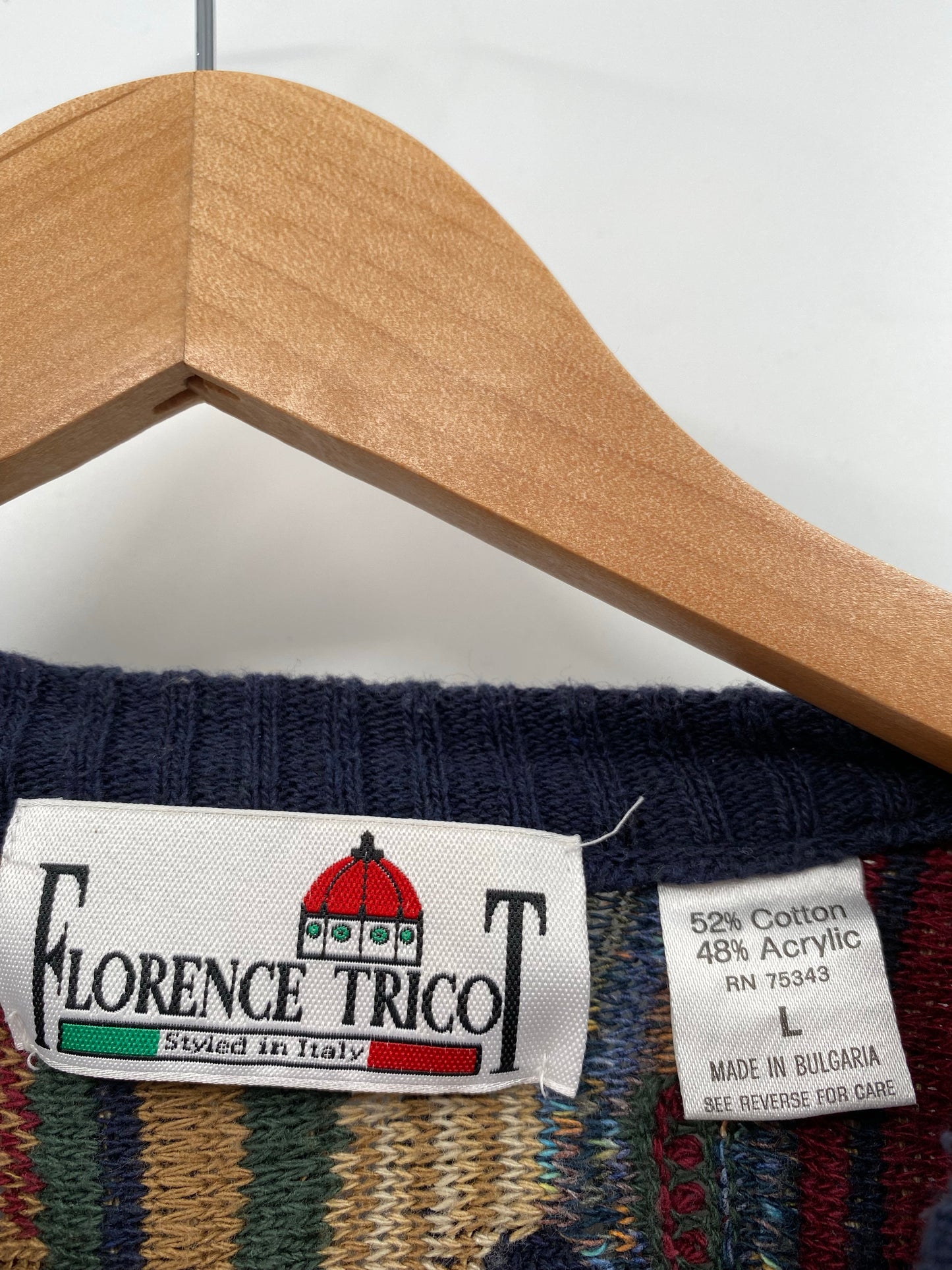 Vintage 3D COOGI- Style Size L Knit Sweater / K6994