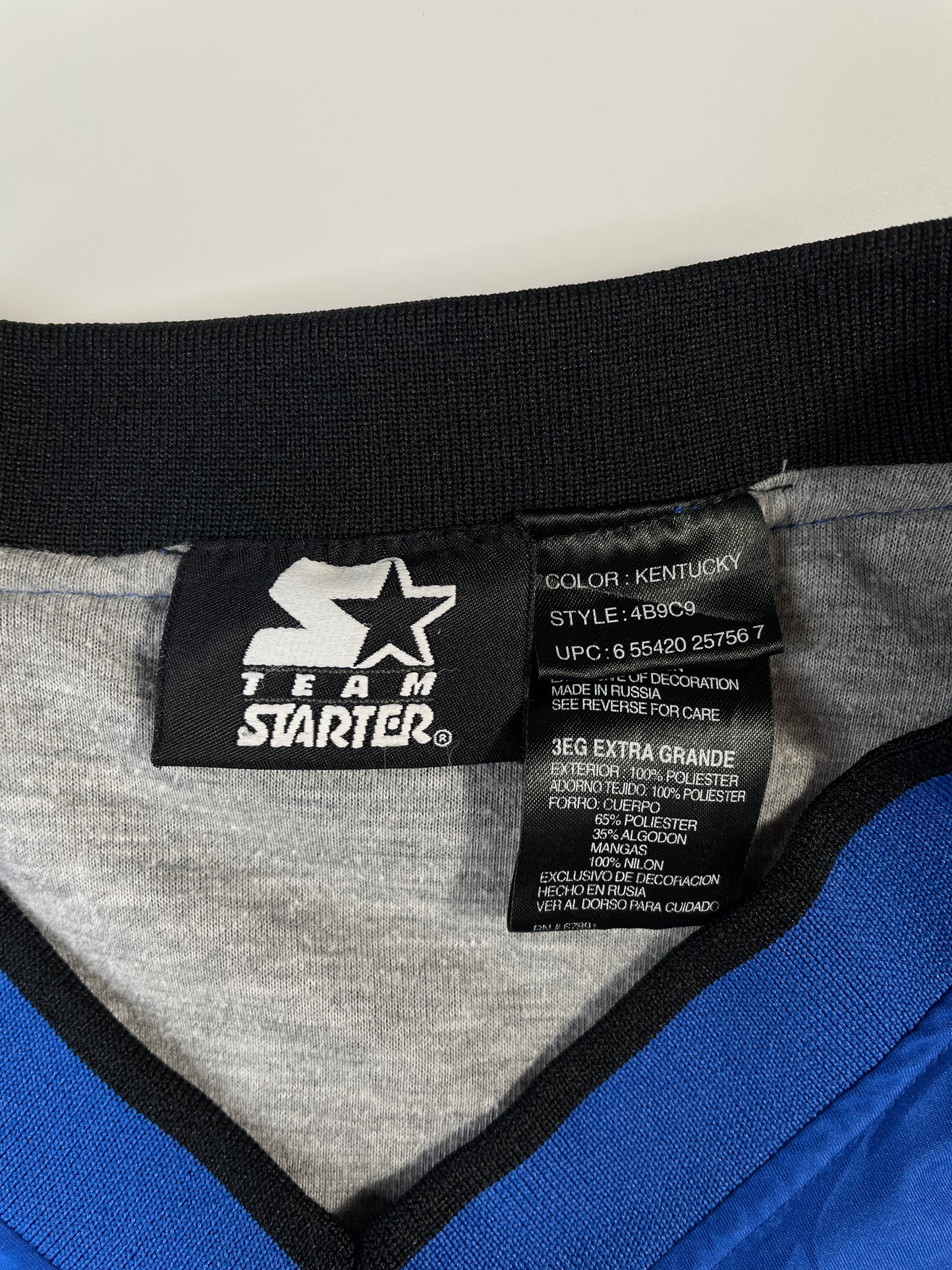 00' STARTER x KENTUCKY Size XXXL Vintage College Nylon Jacket / A7172