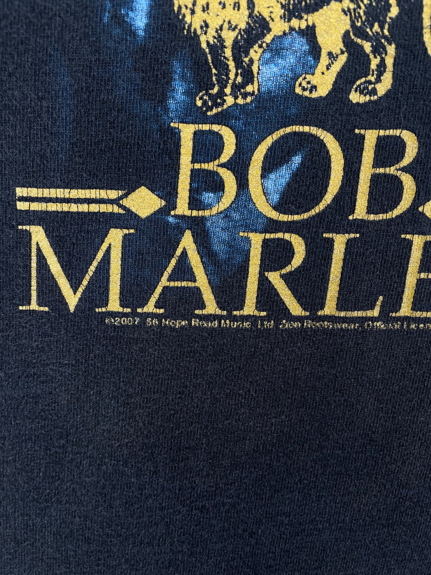 2007 BOB MARLEY Size No Tag(Approx.XL) Vintage Music T-Shirt / G6983T