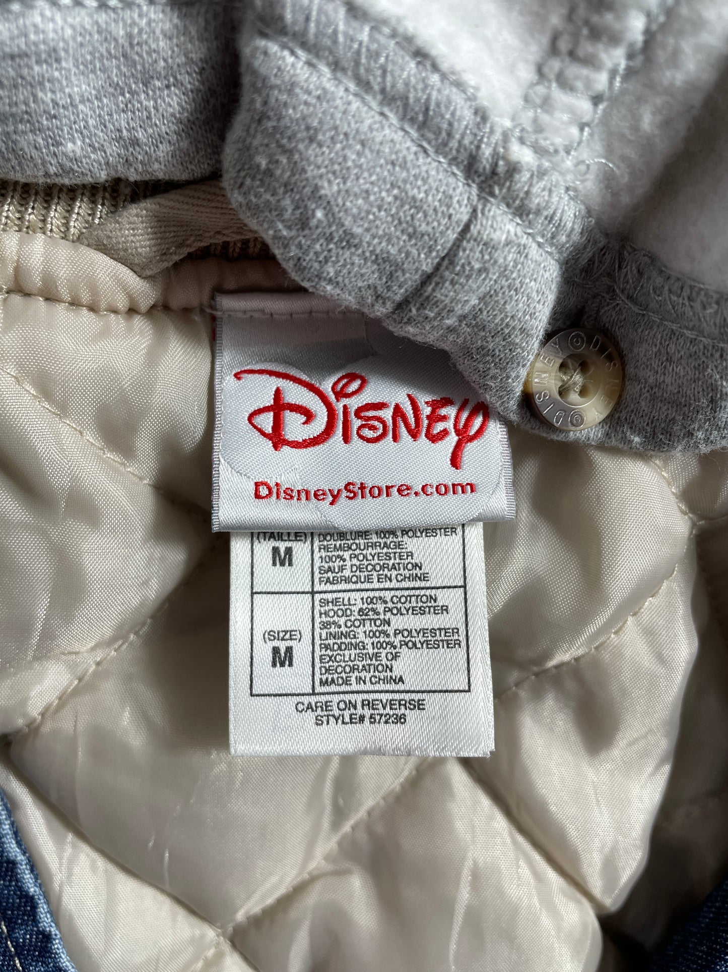 00' DISNEY DONALD DUCK Size M Vintage Denim Jacket / E5769J