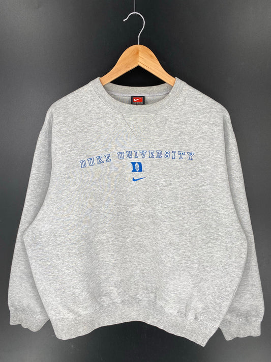 00' NIKE DUKE UNIVERSITY Size L Vintage College Sweat-shirt / K9141