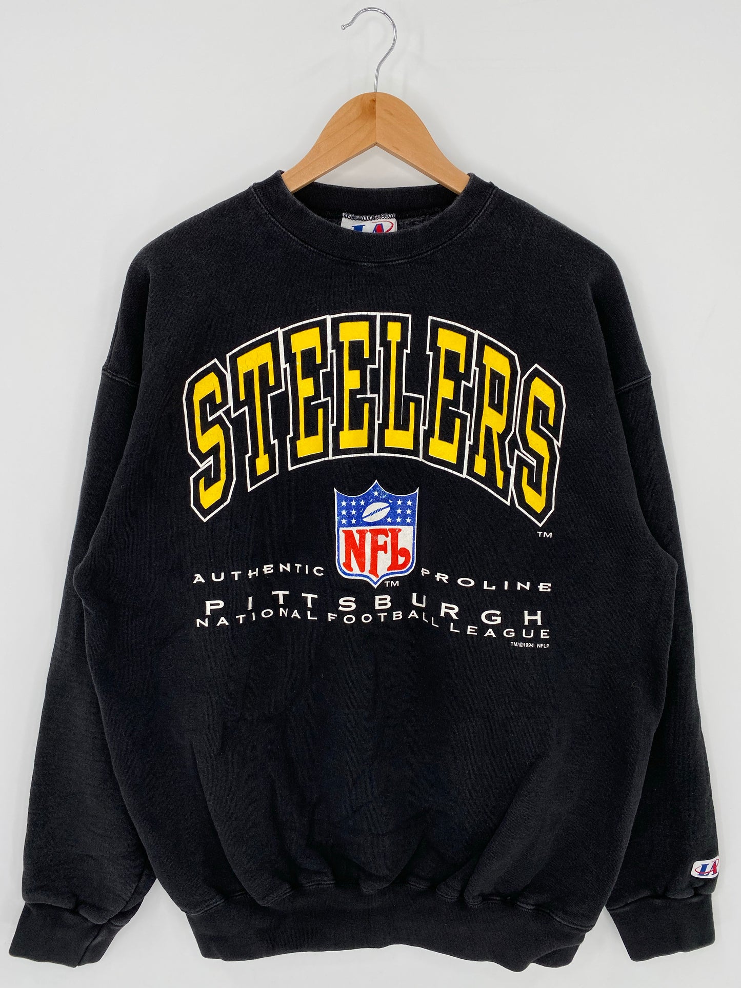 1994' PITTSBURGH STEELES Made in USA Size L Vintage NFL Sweat - Shirt/ K6019
