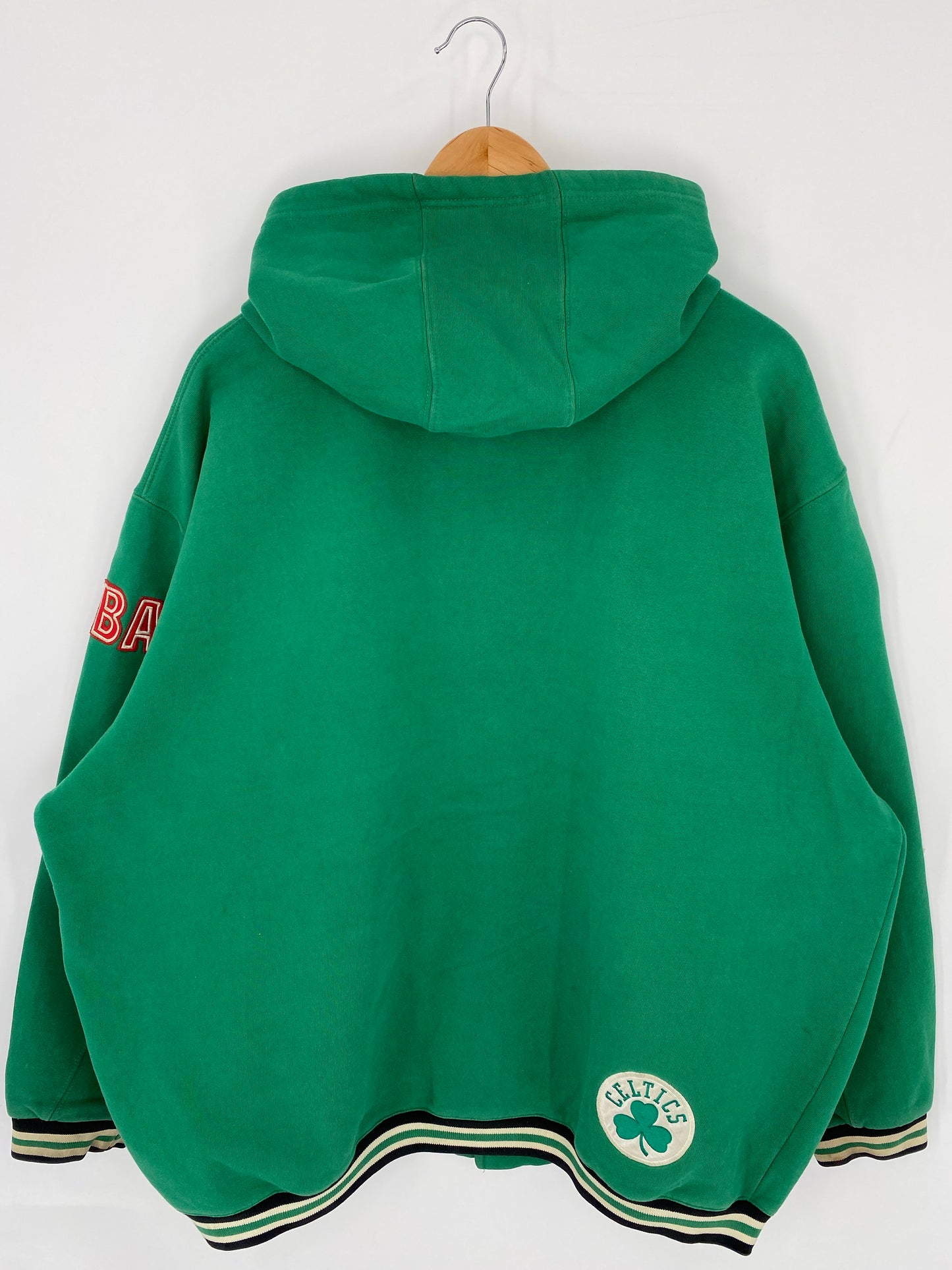 Vintage BOSTON CELTICS Size XL Vintage NBA Hoodie Sweat Outerwear / K8968
