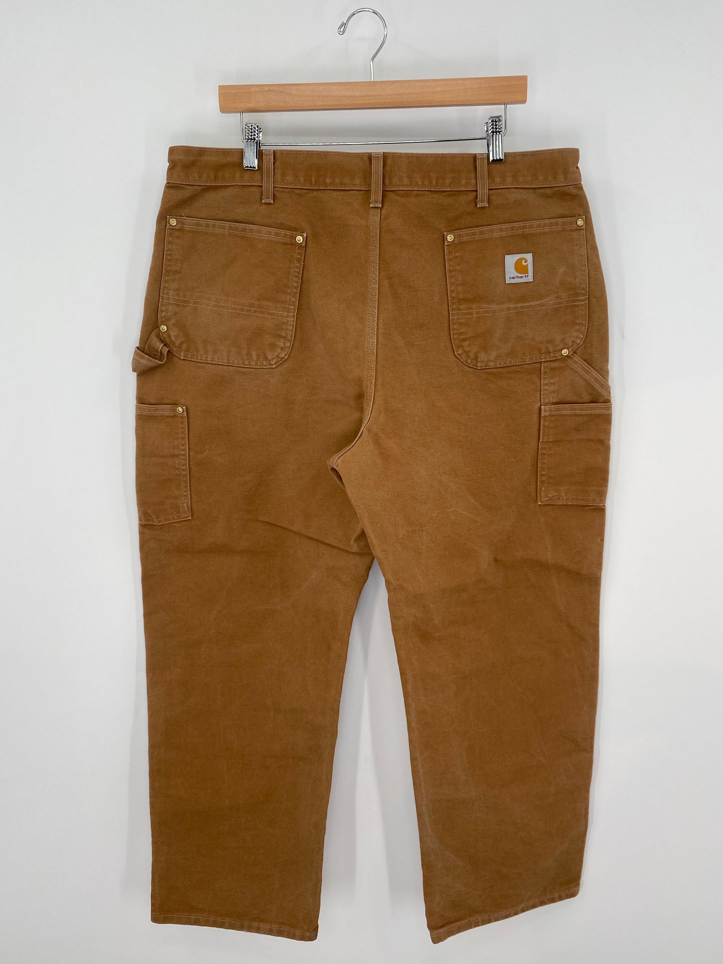 90's CARHARTT Made in USA Size W38xL29 Vintage Double Knee Duck Pants / K9453