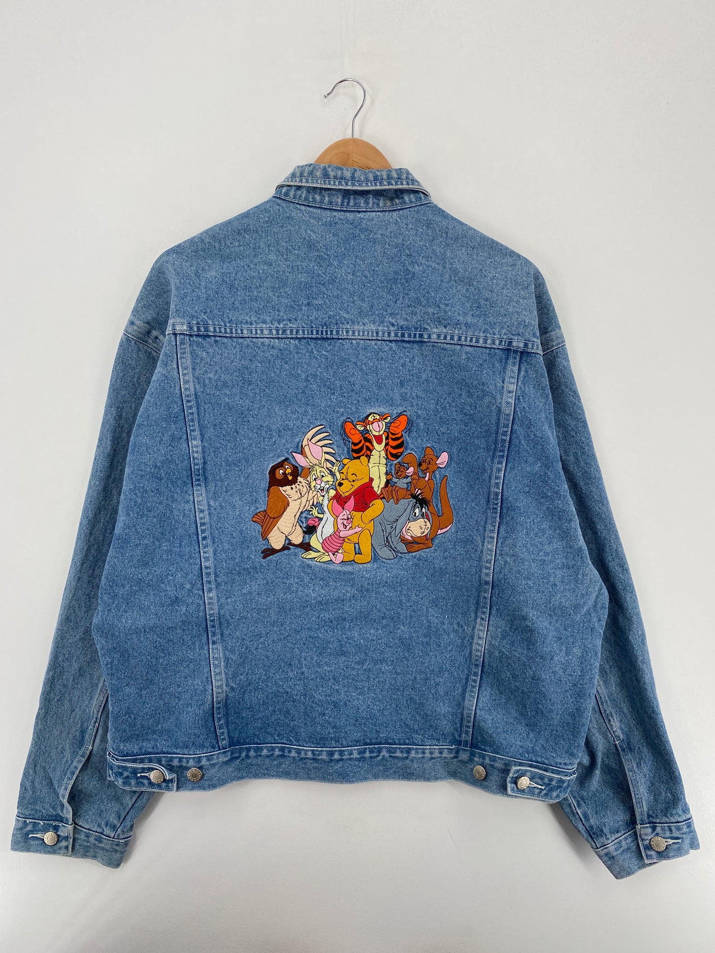 00' DISNEY WINNIE THE POOH Size XL Vintage Denim Jacket / A5882
