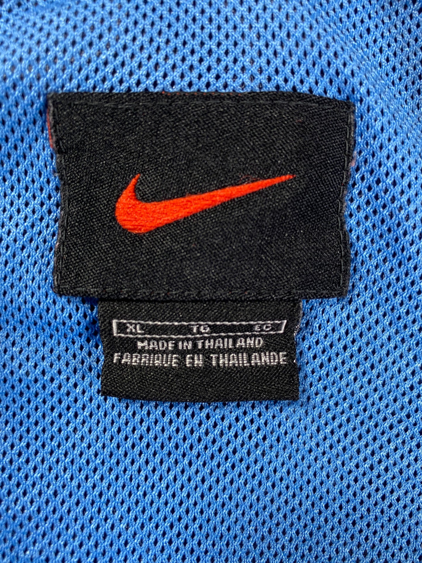 00’ NIKE Size XL Vintage Hoodie Half Zip Nylon-Jacket / A6243