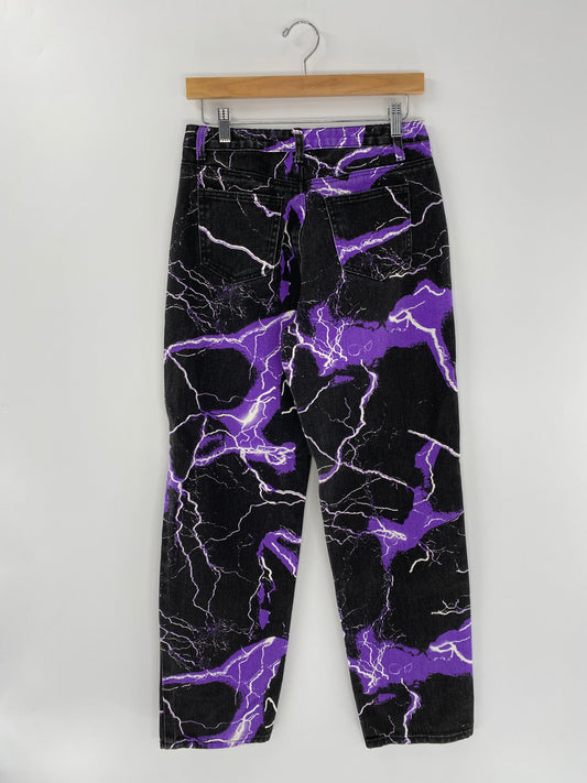 Vintage LIGHTNING BOLTS Size M W28 x L27 Pants / E4922P
