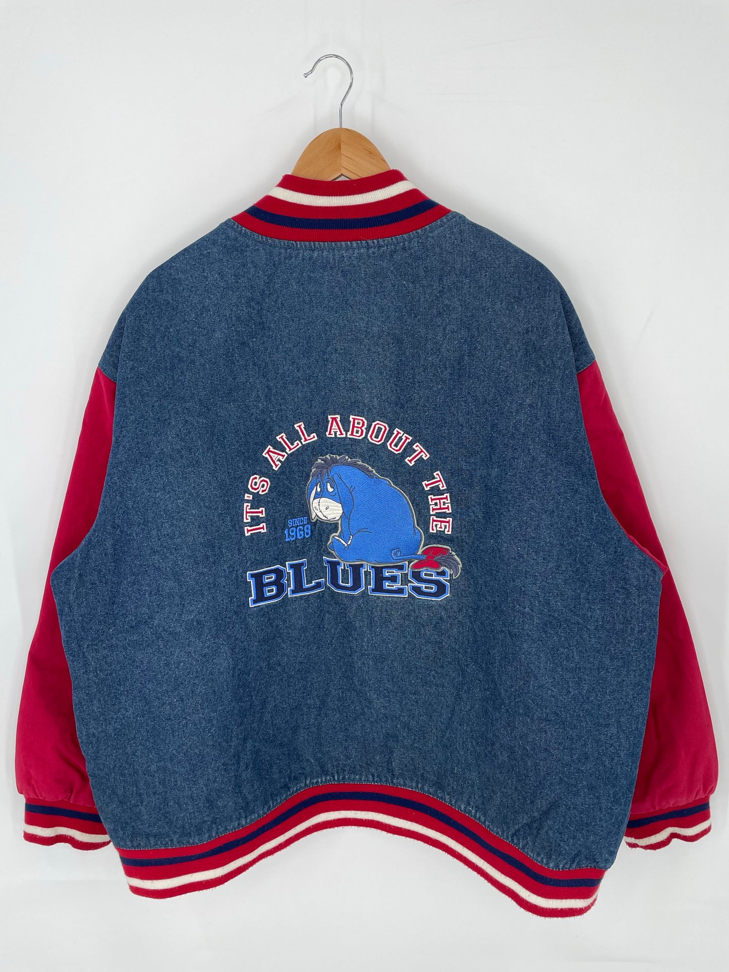 Vintage Disney EEYORE Size XL Denim Jacket / K9193