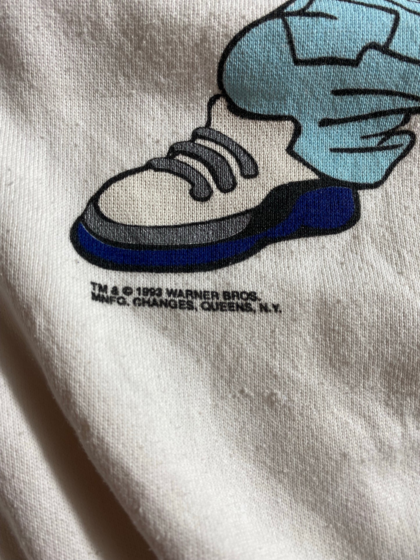 1993 LOONEY TUNES x DALLAS COWBOYS Size XL Vintage NFL Sweat-shirt / K7138