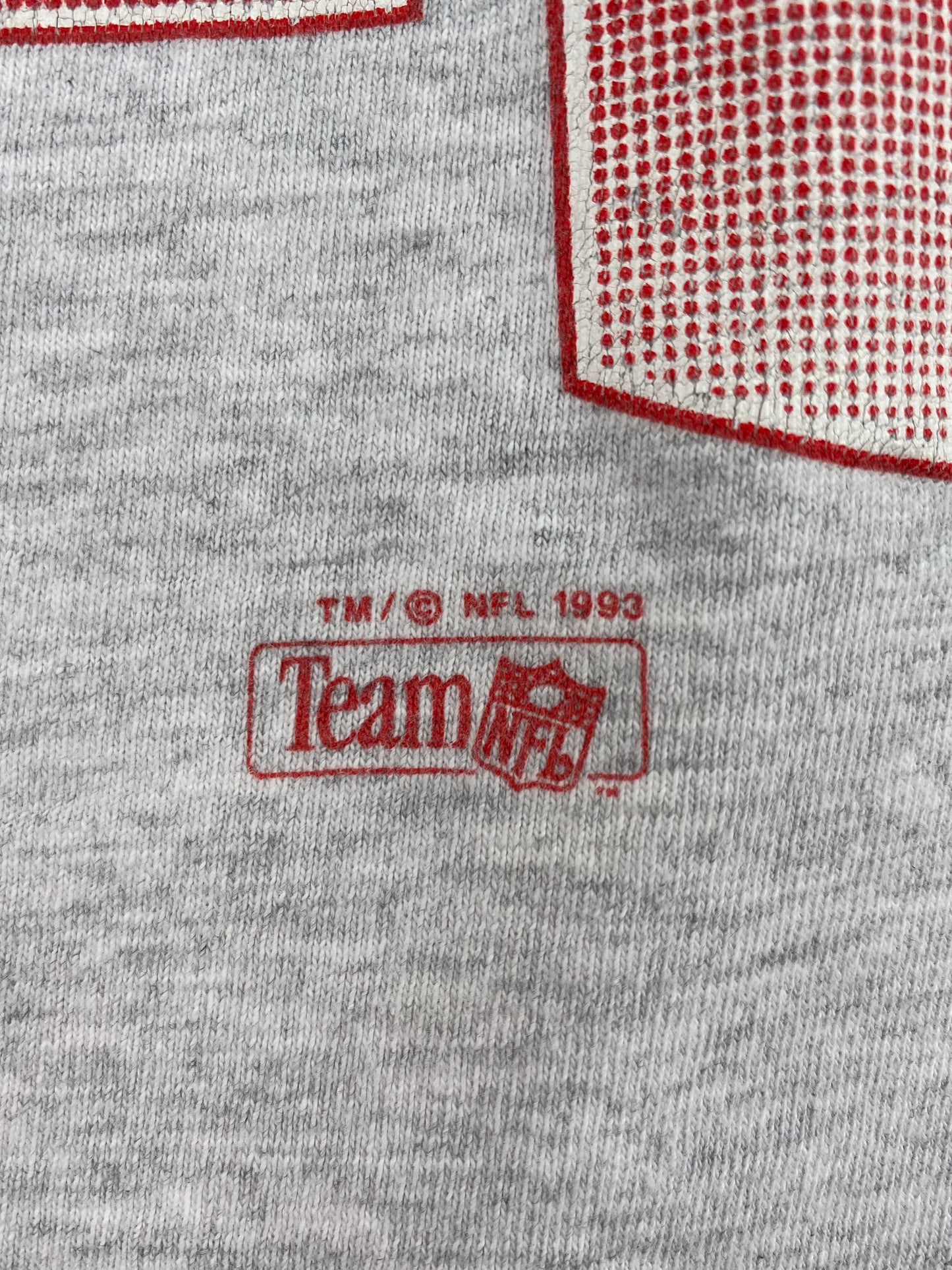 1993 SALEM x KANSAS CITY CHIEFS Made in USA Size XL Vintage NFL T-Shirts / A3014