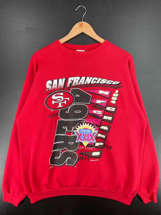 1994 SAN FRANCISCO 49ERS Size XL Vintage NFL Sweat-shirt / A1553