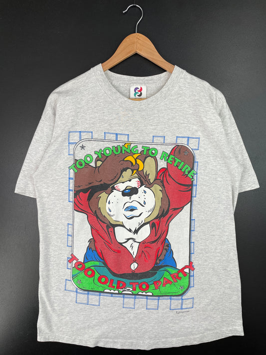 1993 BEAR SIGNAL WEAR Made in USA Size L Vintage T-shirt / A9001