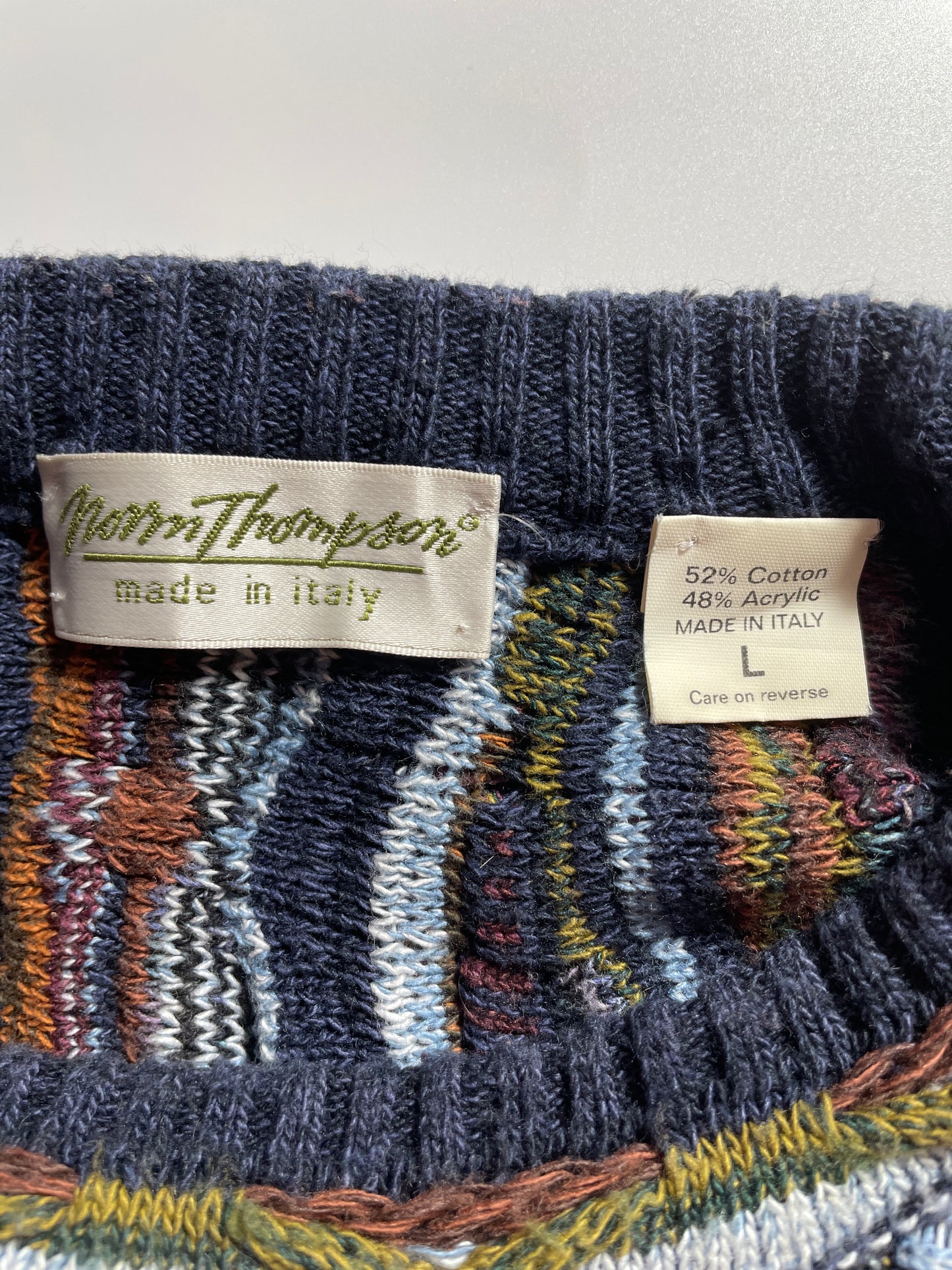 Vintage 3D COOGI-Style Knit Sweater / K956