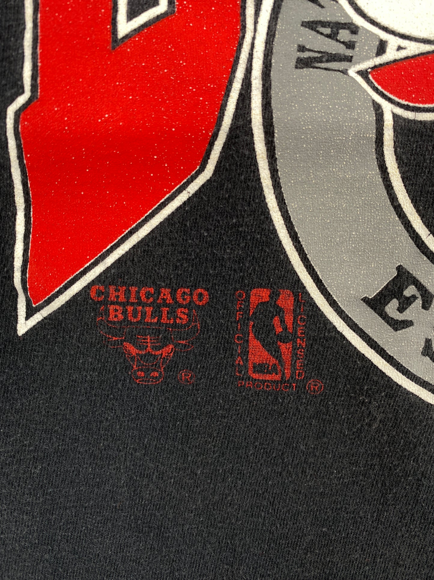 1990 CHICAGO BULLS Made in USA Size M Vintage NBA T-Shirt / A5448