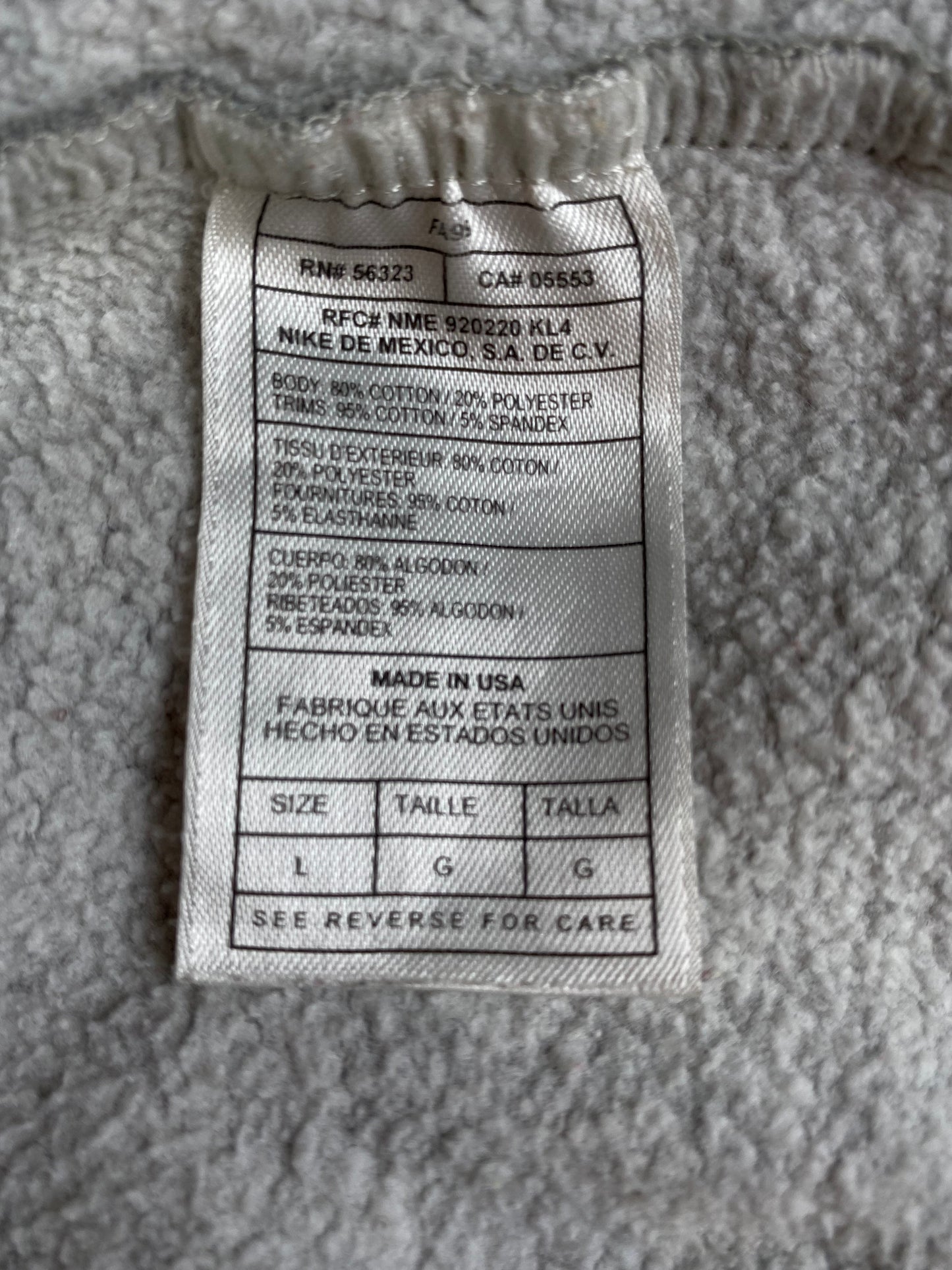 00' NIKE x BYU Made in USA Size L Vintage College Sweat-Shirt / E3640S