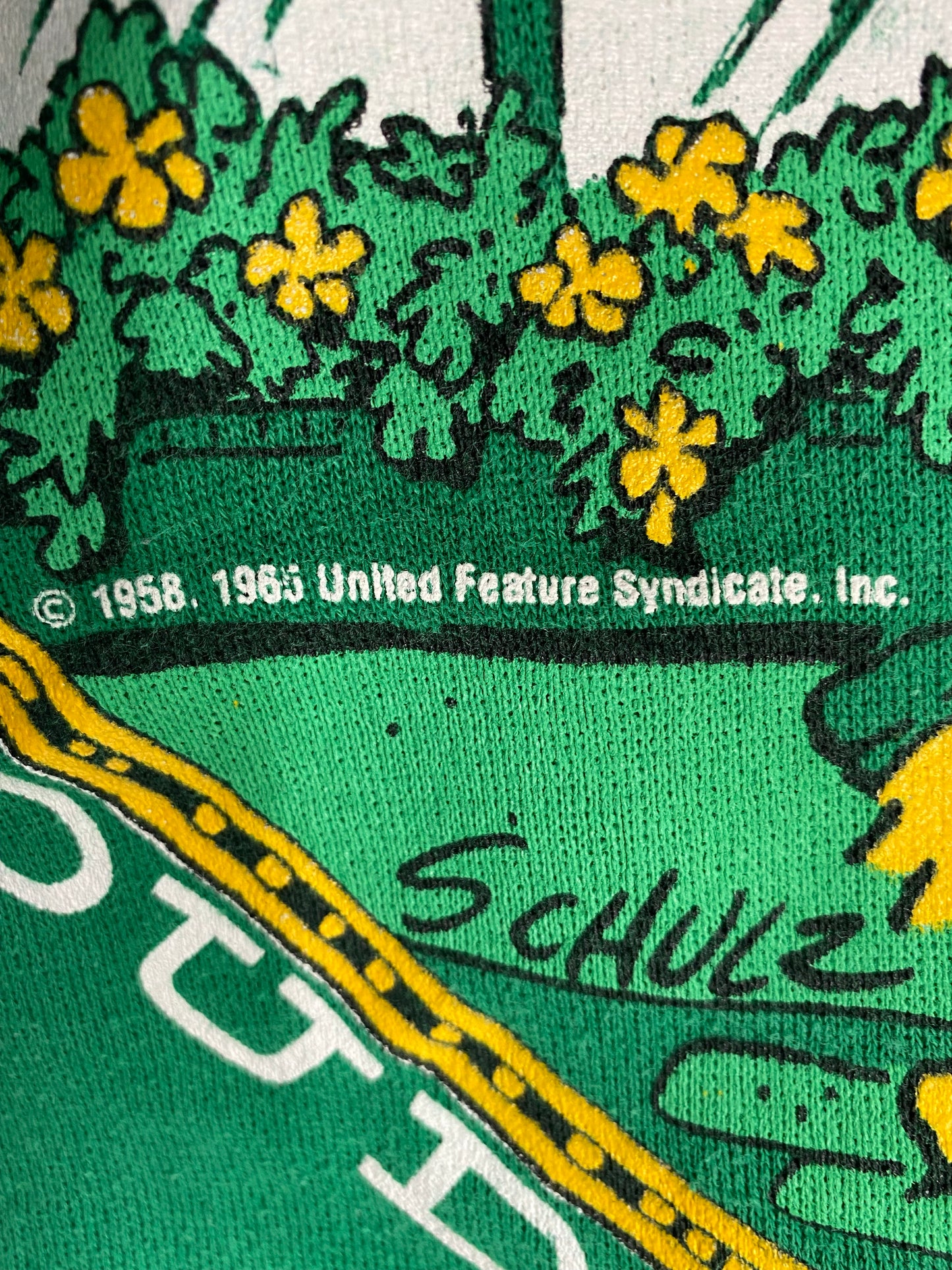 80's ST. PATRICK’S DAY SNOOPY Made in USA Size L Vintage Sweat-shirt / K4361
