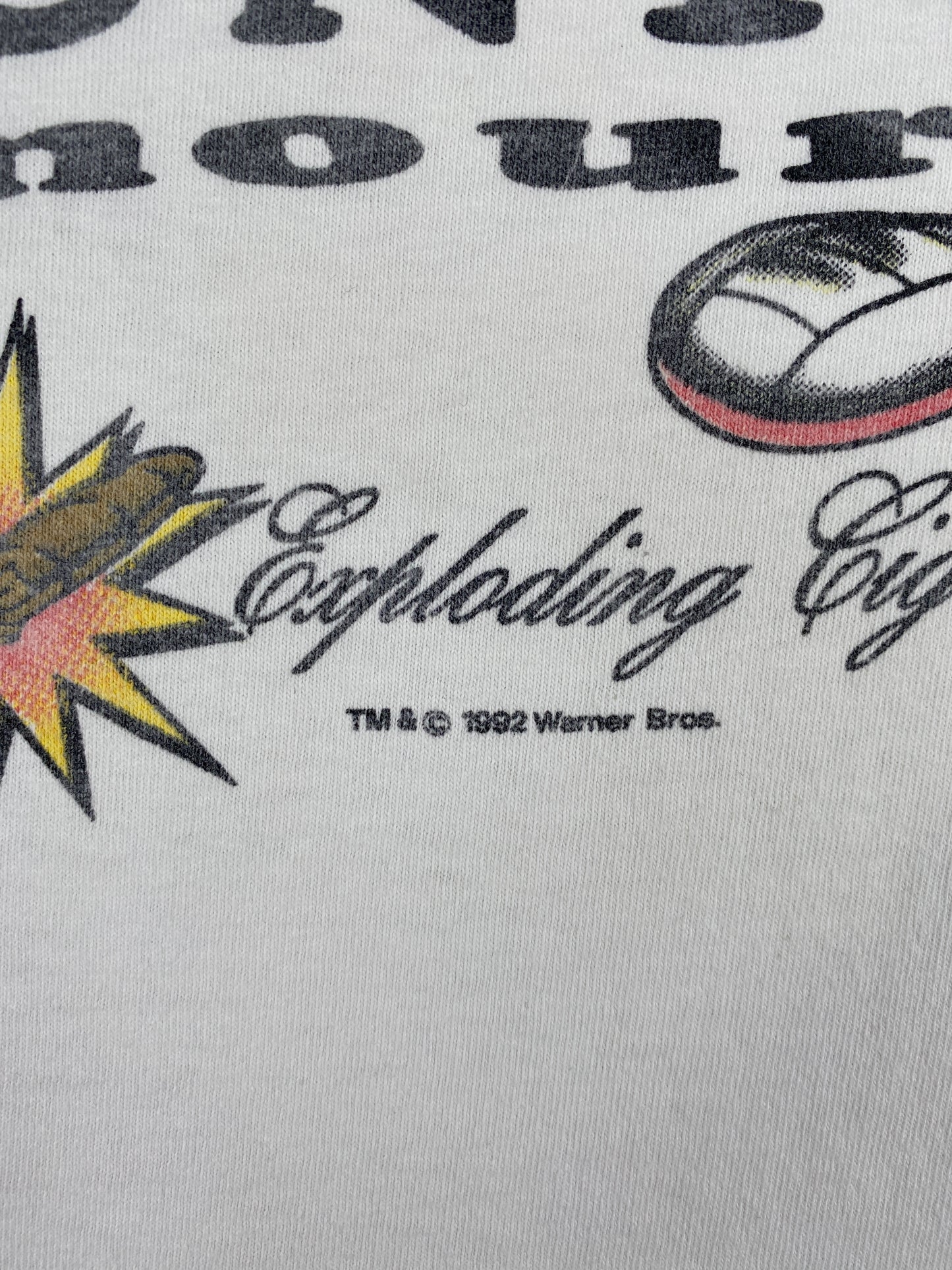 1992 LOONEY TUNES Made in USA Size L Vintage T-Shirt / A4234