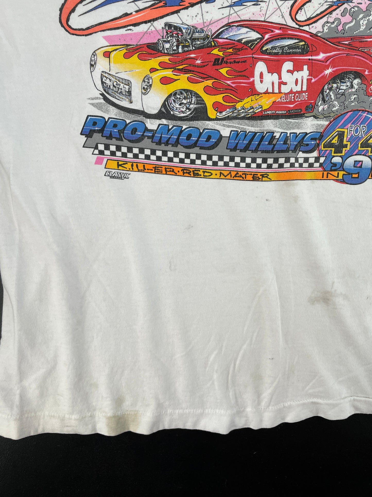 1994 NSACAR x SCOTTIN CANNON Made in USA Size XL Vintage Racing T-shirt / E129
