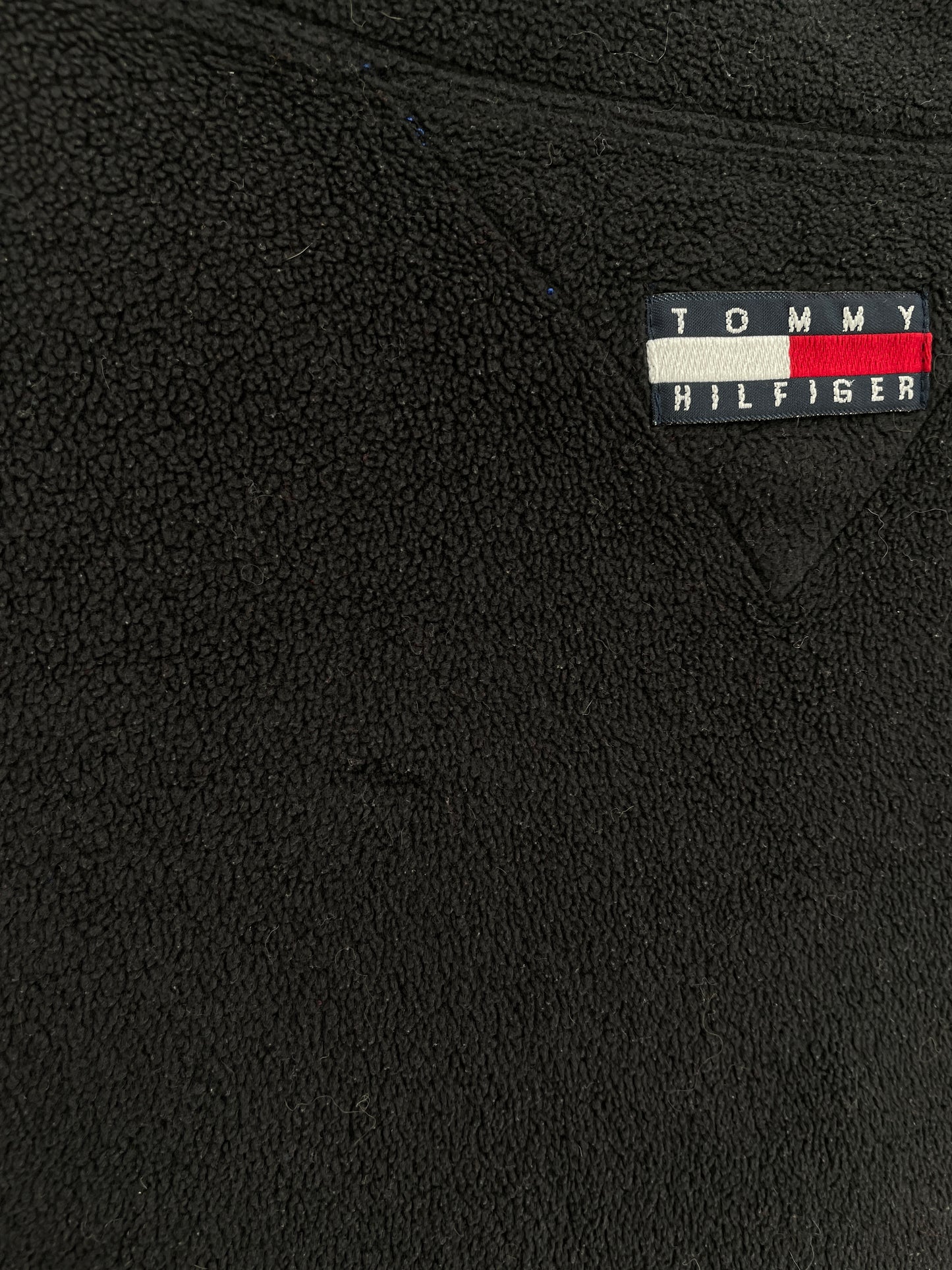 90’s TOMMY HILFIGER Size XL Half Zip Fleece Jacket / E813