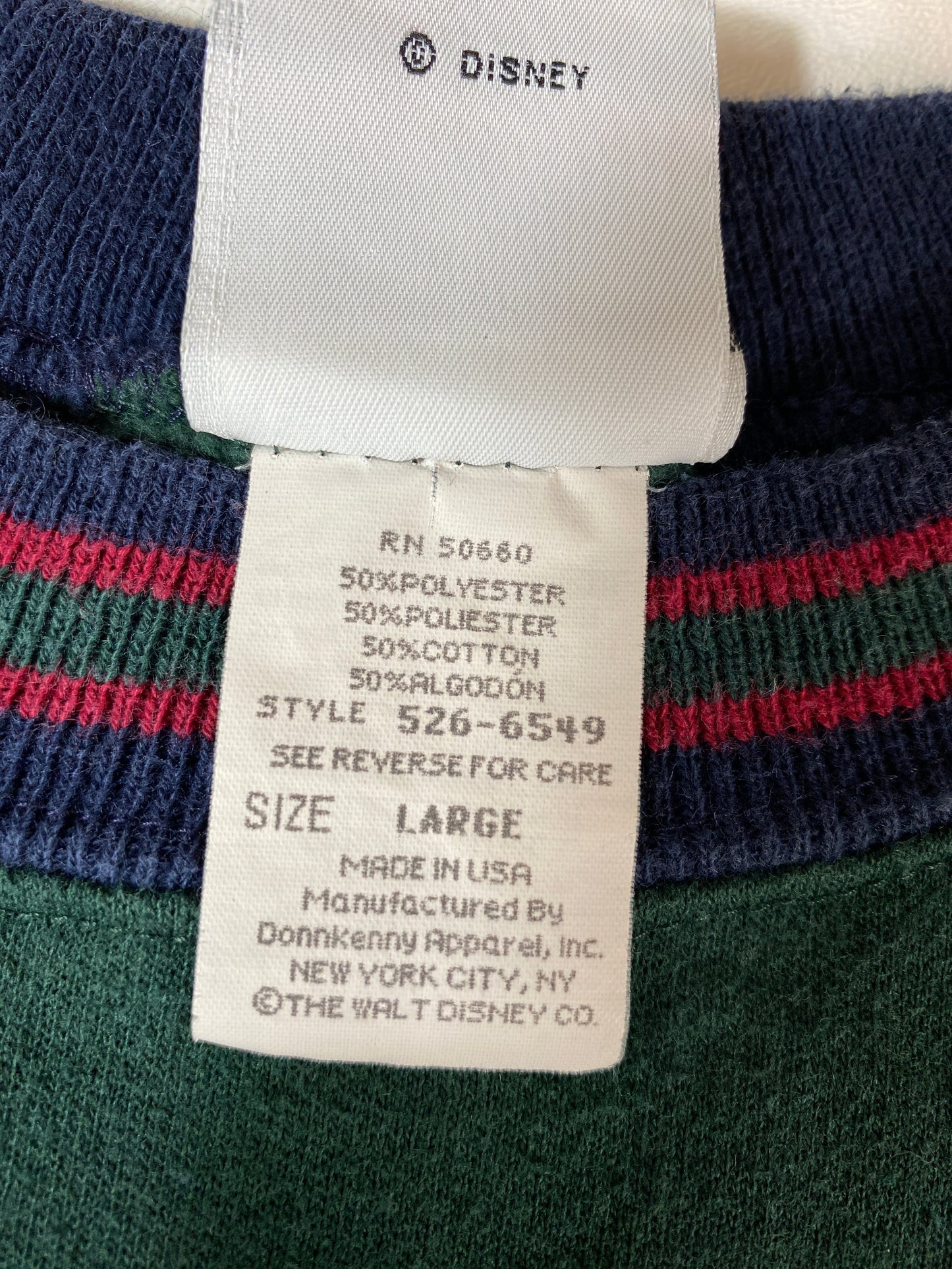 90’s DISNEY MICKEY Made in USA Size L Vintage Sweat-shirt / K9869