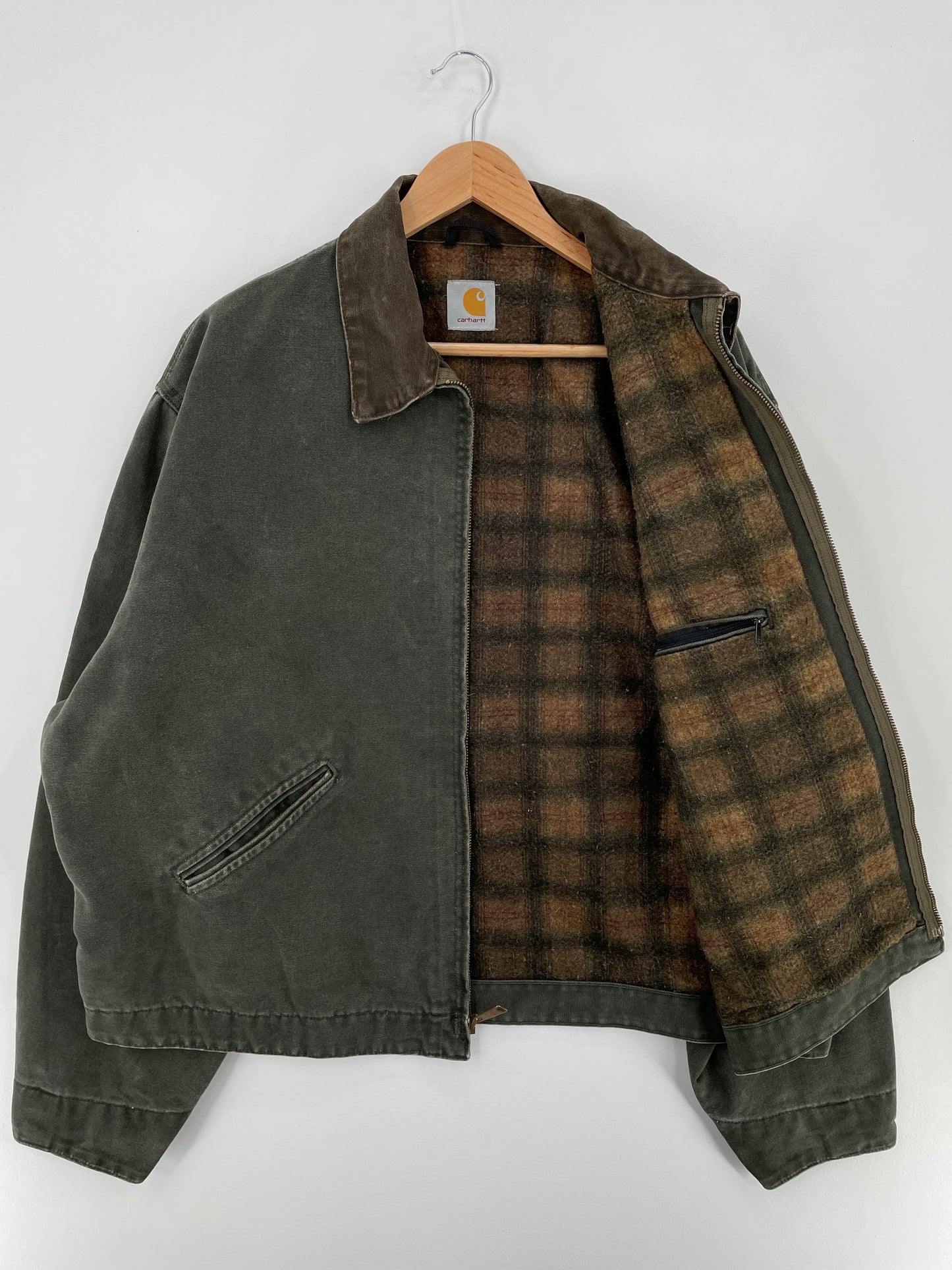 Vintage CARHARTT DETROIT Size Approx.XL Duck Jacket / E828