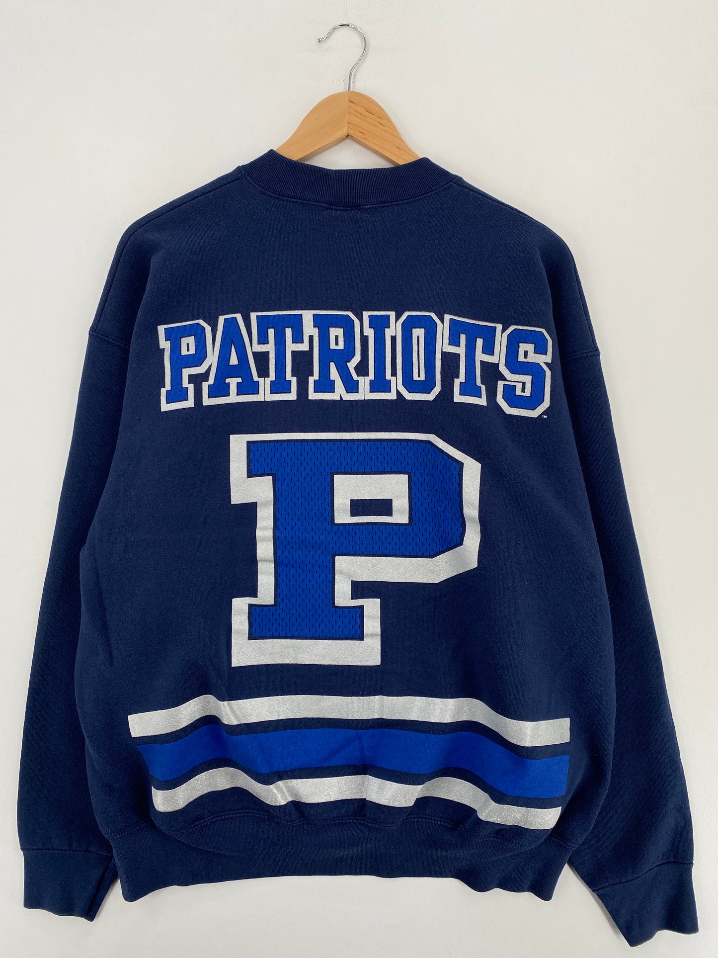 1995 SALEM x NEW ENGLAND PATRIOTS Made in USA Size XL Vintage NFL Sweat-Shirt/ A5514