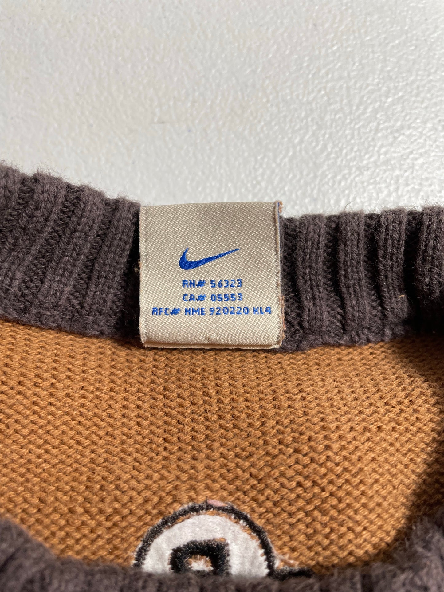 Vintage NIKE x BRS Products Size XL Knit Sweater / K8102