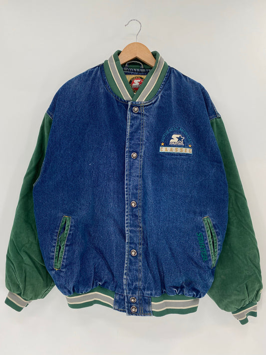 90’s STARTER Size M Vintage Denim Jacket  / K4986