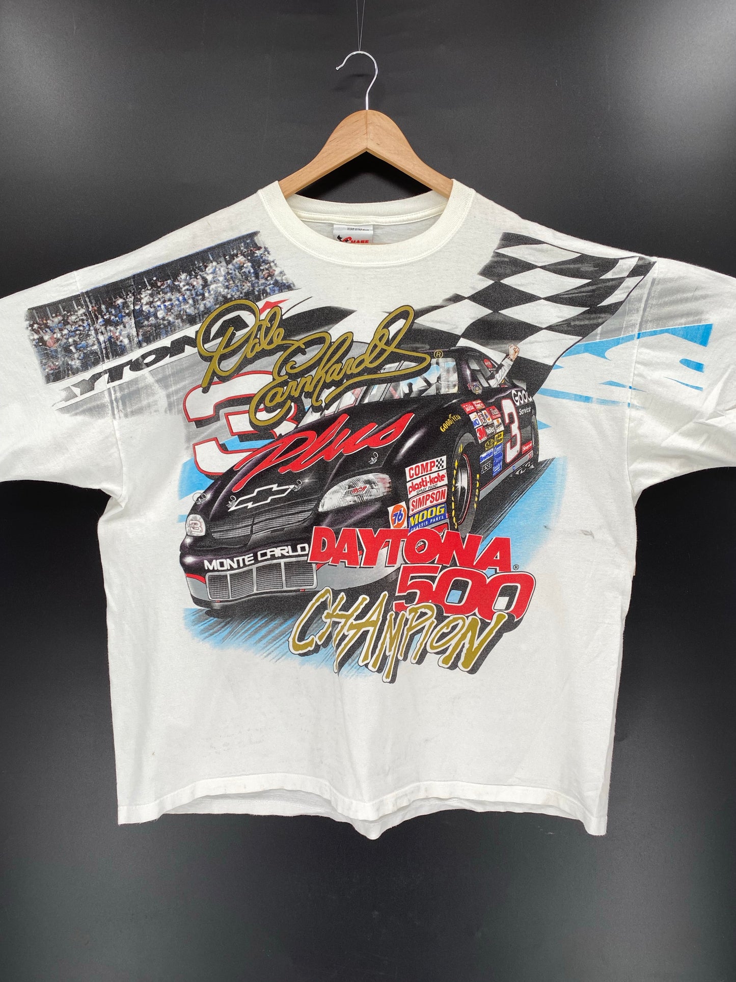 Vintage NASCAR DALE EARNHARDT Size XXL Racing T-Shirt / K6217